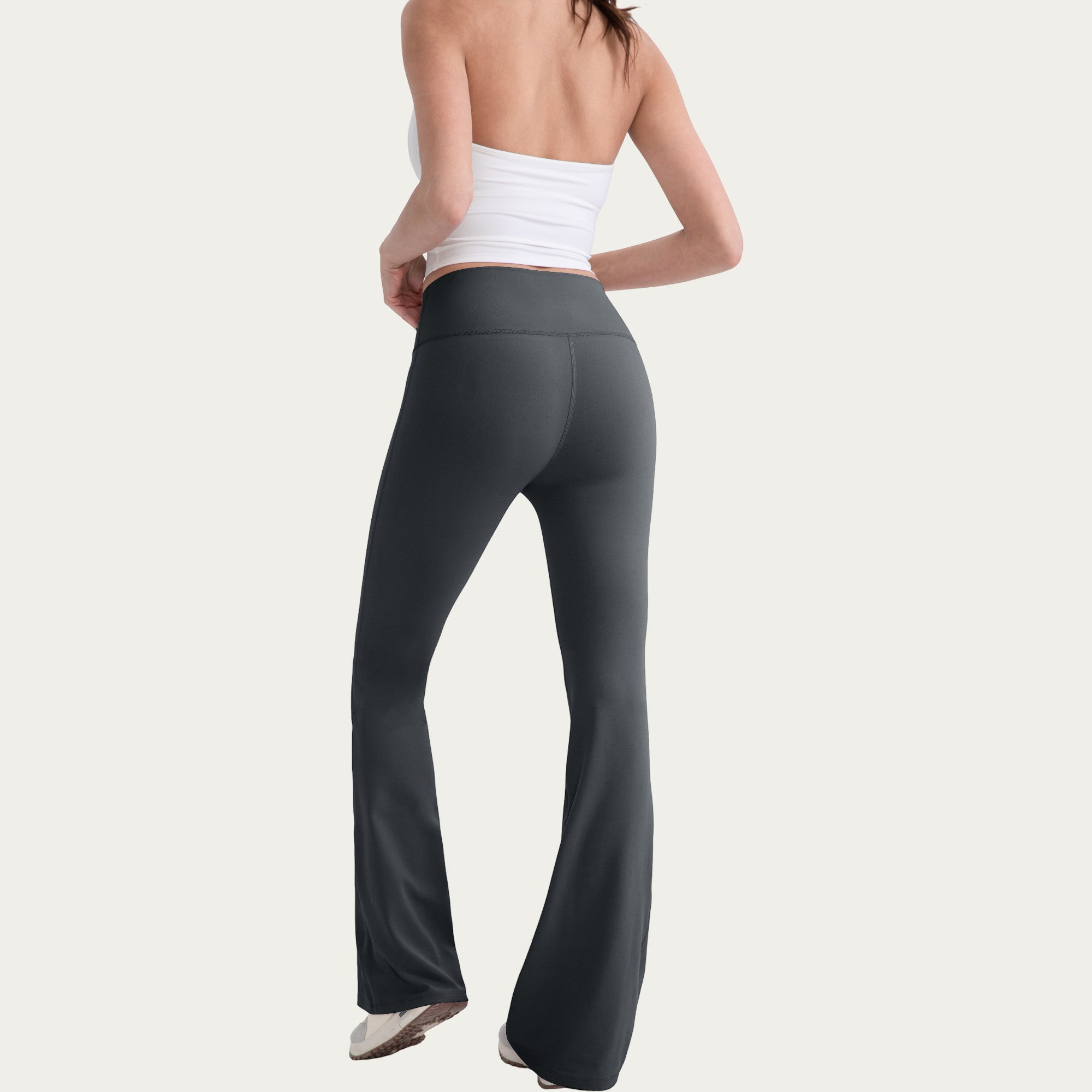 Anna-Kaci Active Women's High Waist Flare Leg Pants with Smooth Stretch Fit