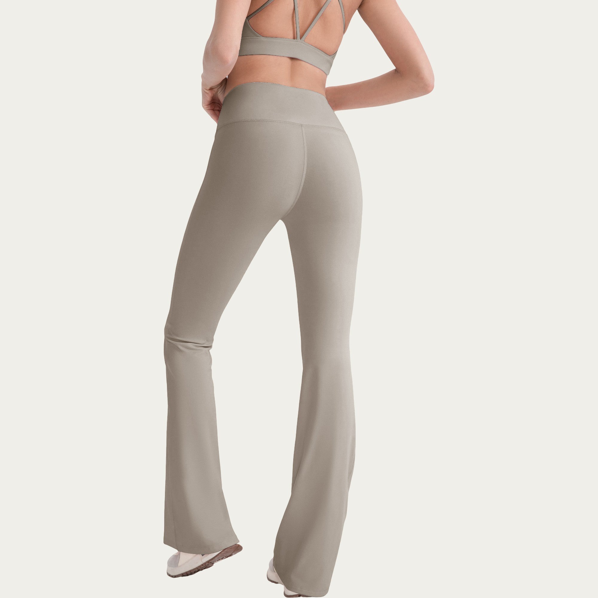 Anna-Kaci Active Women's High Waist Flare Leg Pants with Smooth Stretch Fit