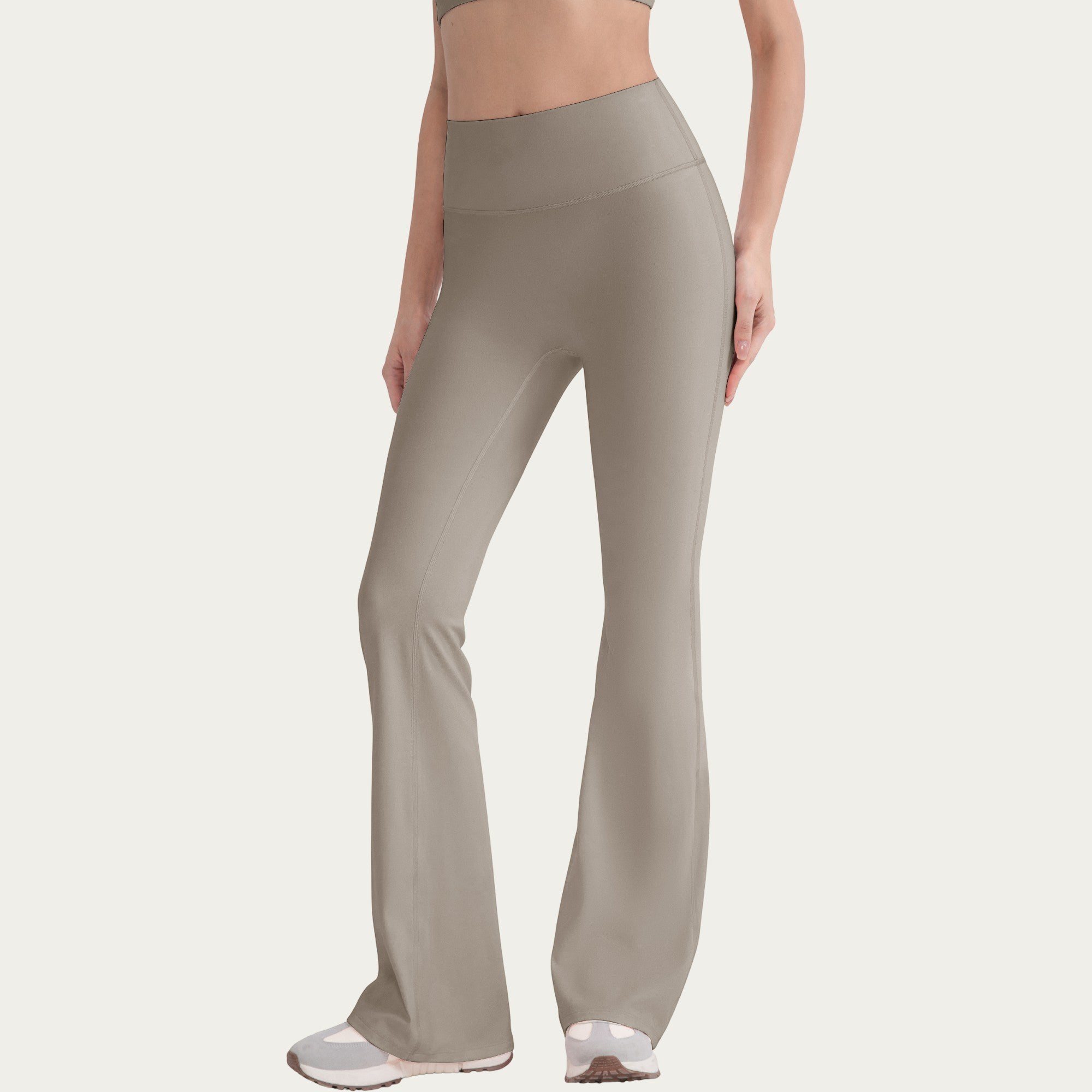 Anna-Kaci Active Women's High Waist Flare Leg Pants with Smooth Stretch Fit