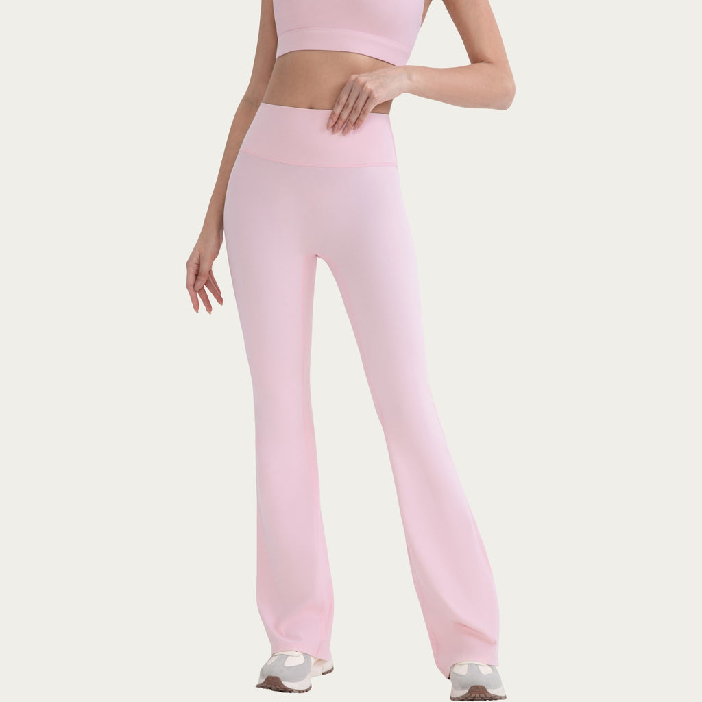 Anna-Kaci Active Women's High Waist Flare Leg Pants with Smooth Stretch Fit