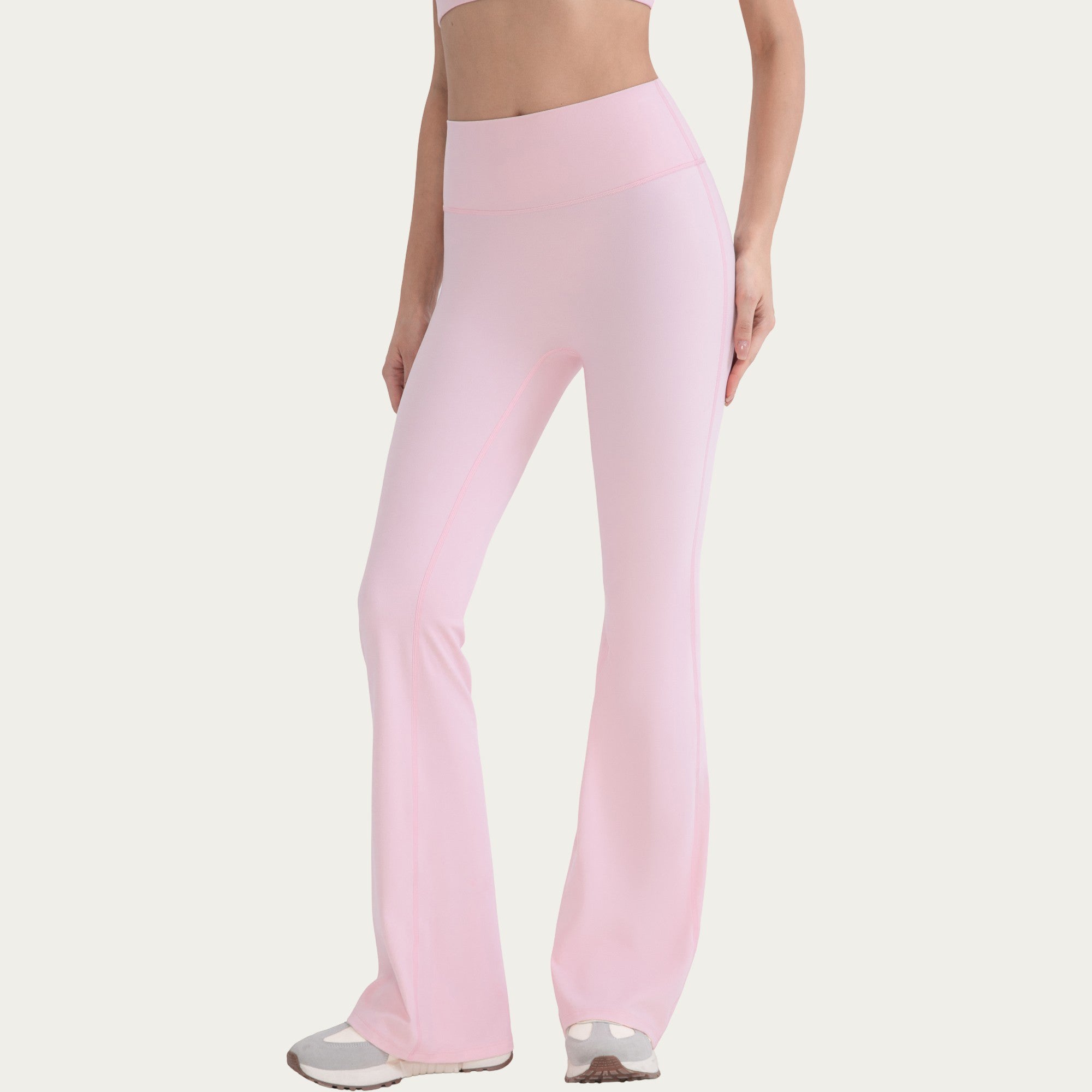 Anna-Kaci Active Women's High Waist Flare Leg Pants with Smooth Stretch Fit
