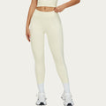 Anna-Kaci Active Women's High Waist Performance Leggings with Contrast Piping and Sculpting Stretch Fit