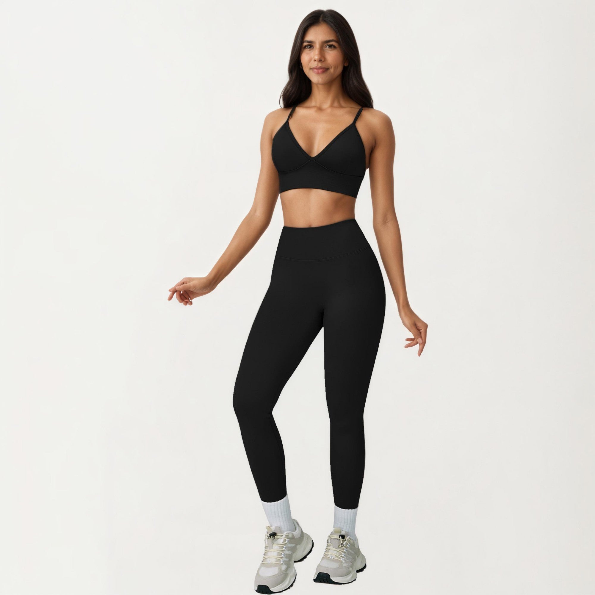 Anna-Kaci Active Women's High Waist Smooth Finish Athletic Leggings with Sculpting Fit Stretch Knit Fabric and Full Length Design