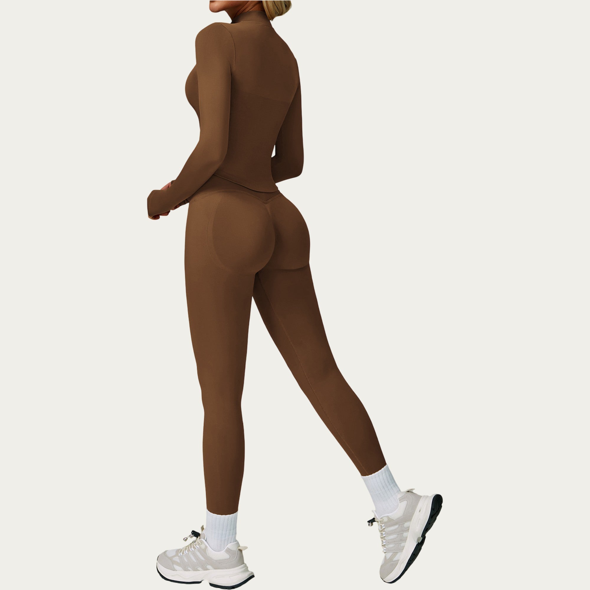Anna-Kaci Active Women's High Waist Smooth Finish Athletic Leggings with Sculpting Fit Stretch Knit Fabric and Full Length Design