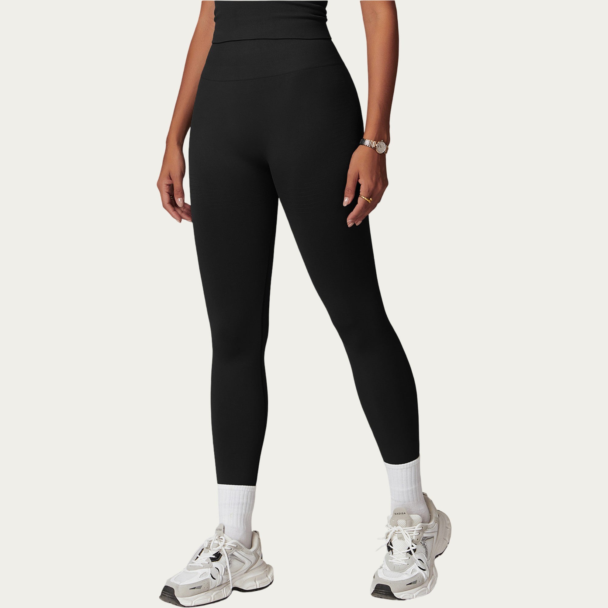 Anna-Kaci Active Women's High Waist Seamless Athletic Leggings with Sculpting Fit Stretch Fabric and Contoured Texture Panels