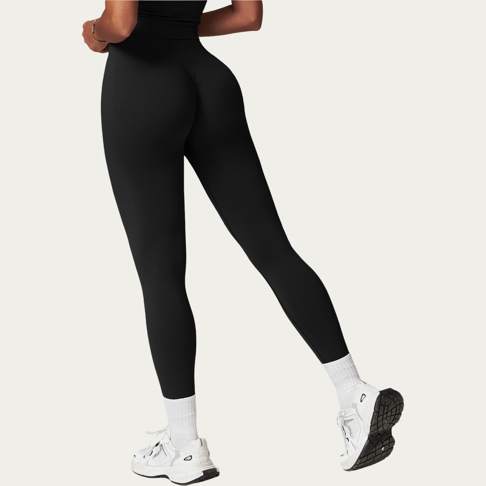 Anna-Kaci Active Women's High Waist Seamless Athletic Leggings with Sculpting Fit Stretch Fabric and Contoured Texture Panels