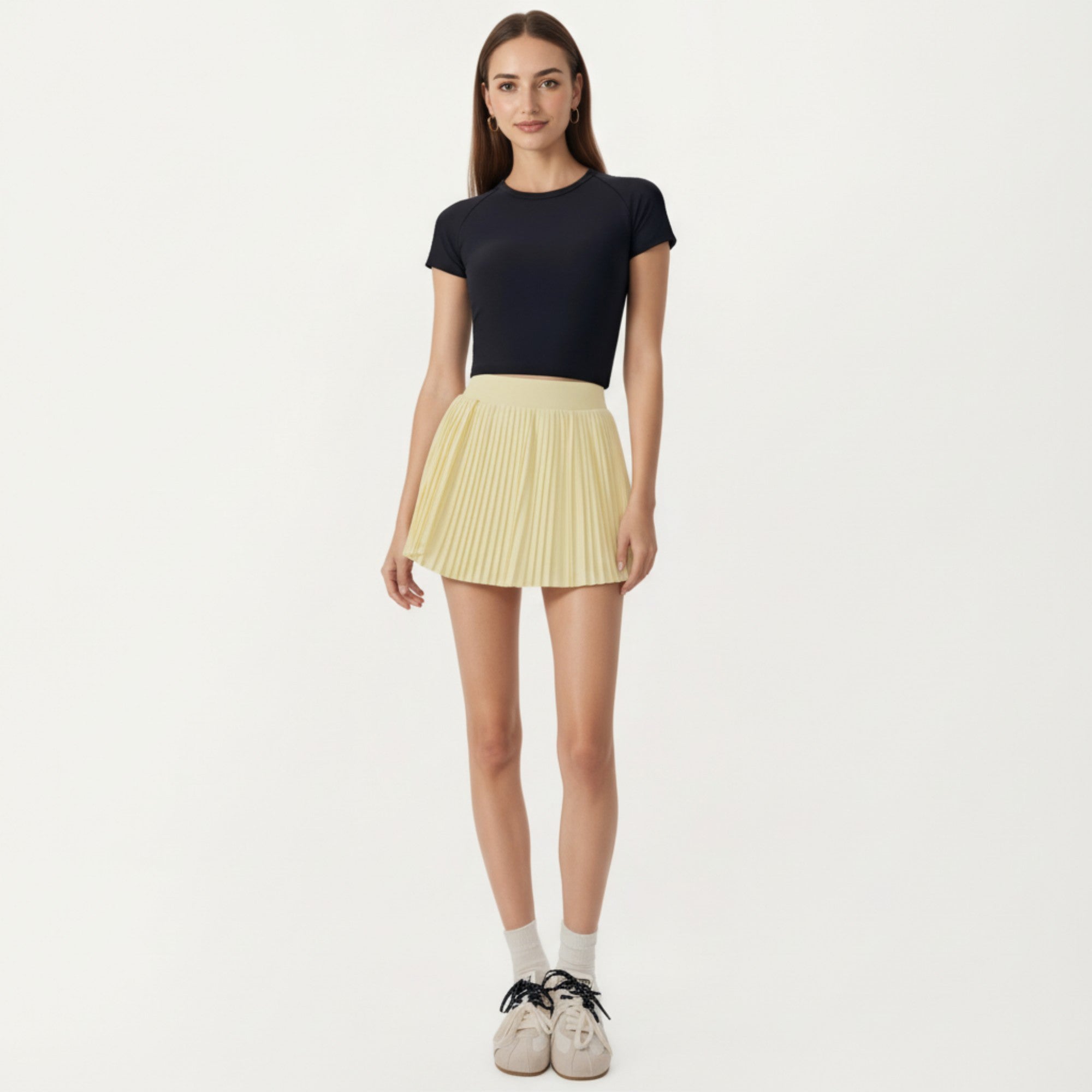 Anna-Kaci Active Women's Short Sleeve Cropped Active Top with Open Back Tie Detail and Stretch Fit