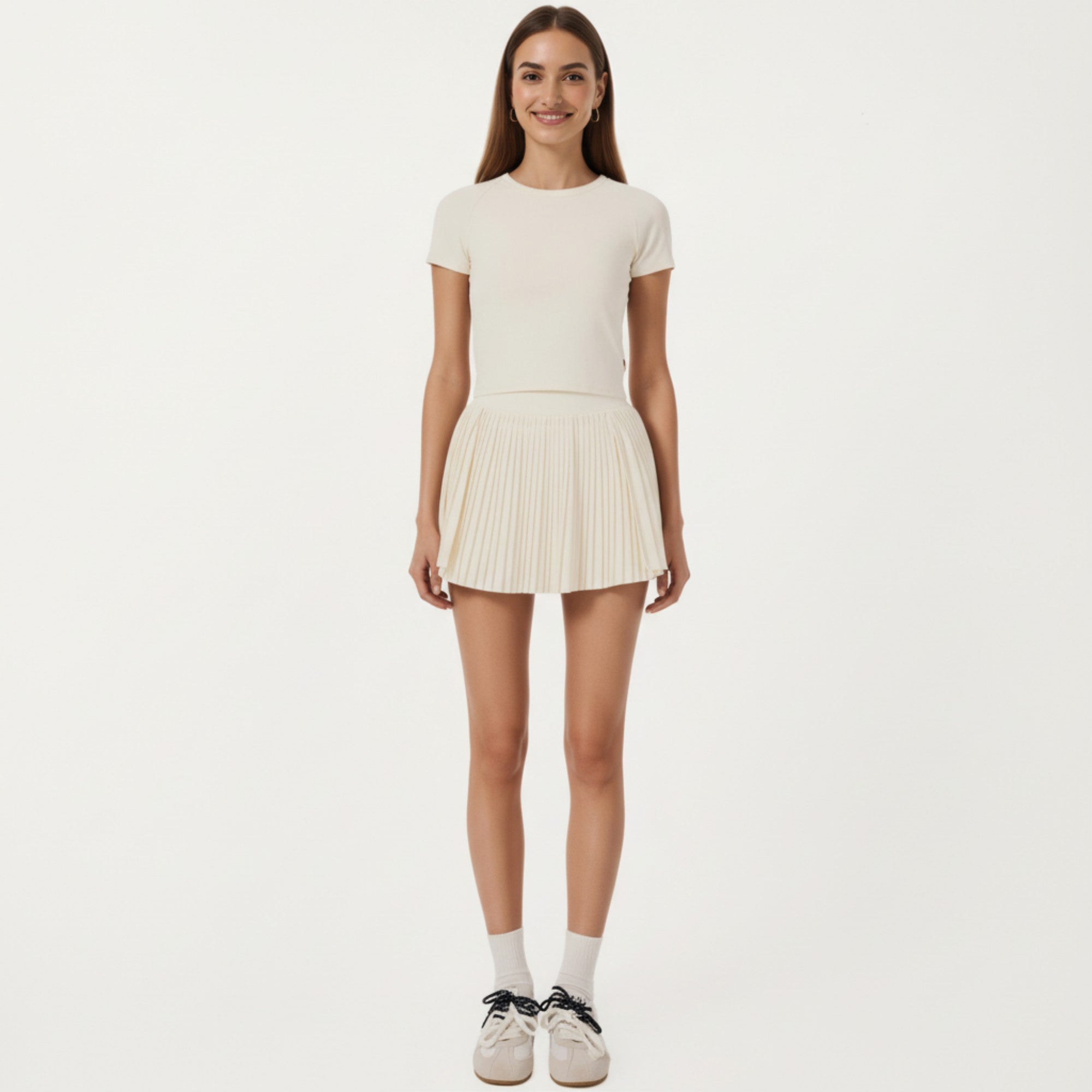 Anna-Kaci Active Women's Short Sleeve Cropped Active Top with Open Back Tie Detail and Stretch Fit