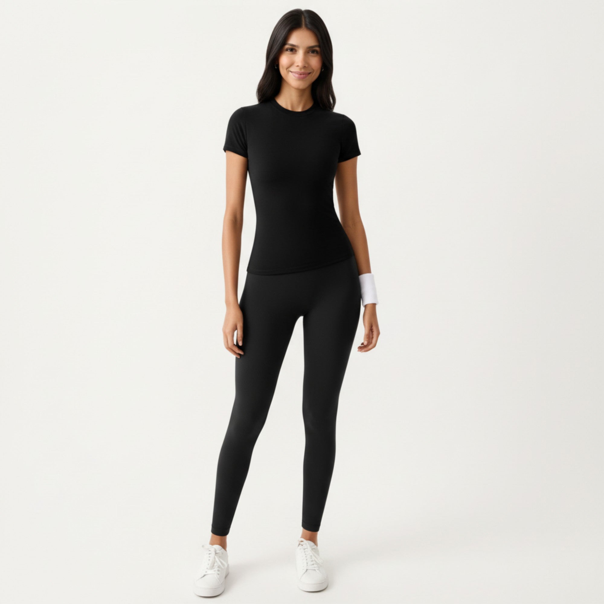 Anna-Kaci Active Women's Short Sleeve Fitted Active T Shirt with Crew Neck and Stretch Performance Fabric