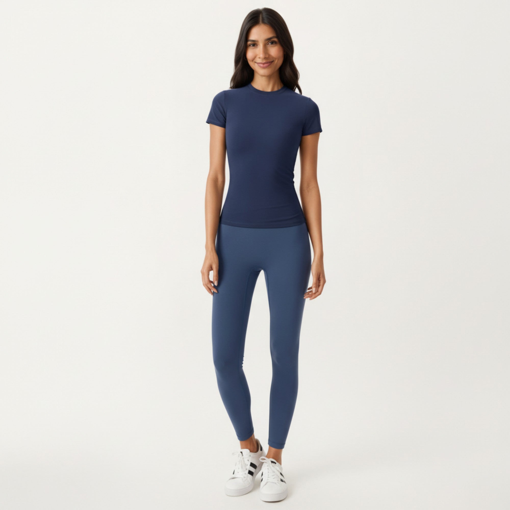 Anna-Kaci Active Women's Short Sleeve Fitted Active T Shirt with Crew Neck and Stretch Performance Fabric