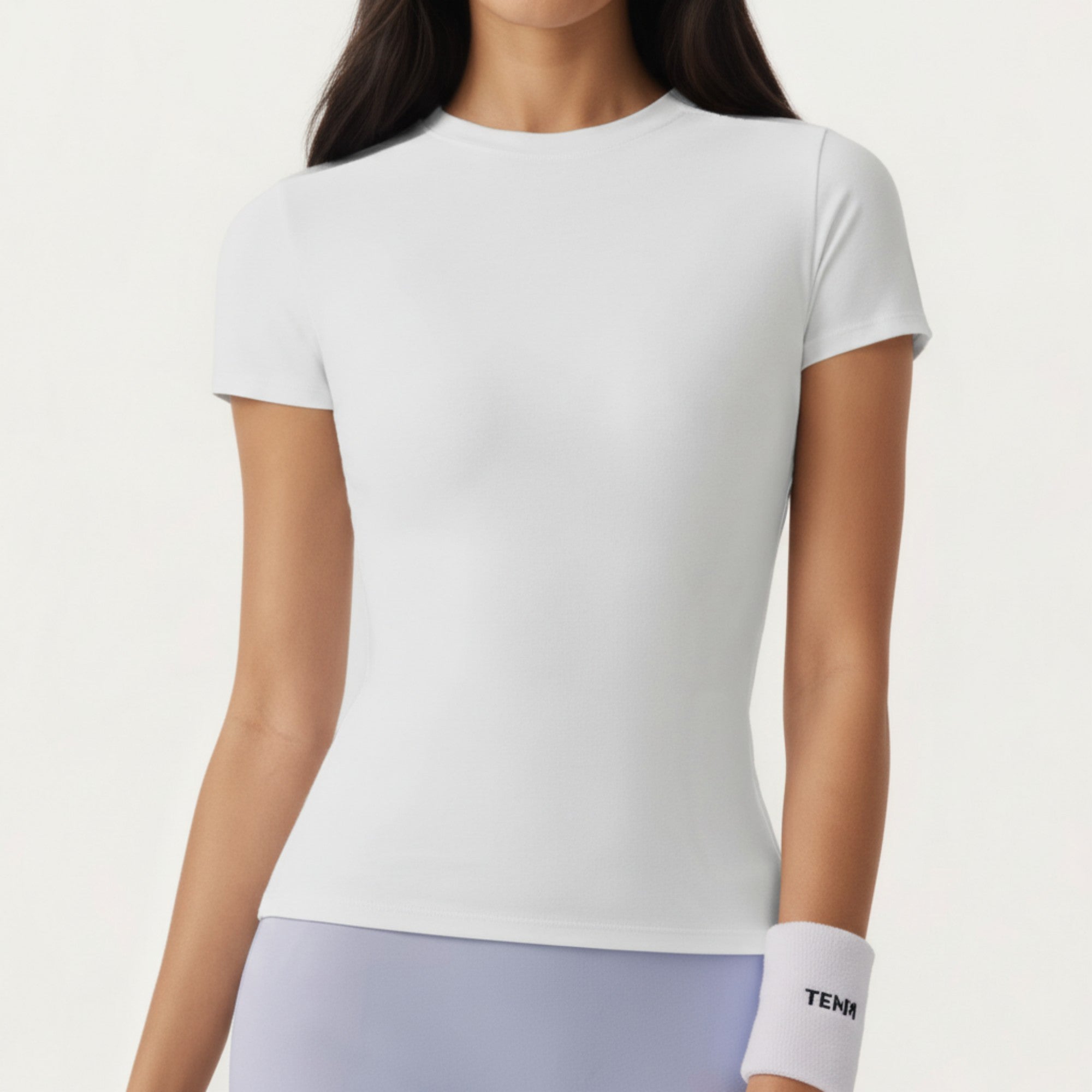 Anna-Kaci Active Women's Short Sleeve Fitted Active T Shirt with Crew Neck and Stretch Performance Fabric