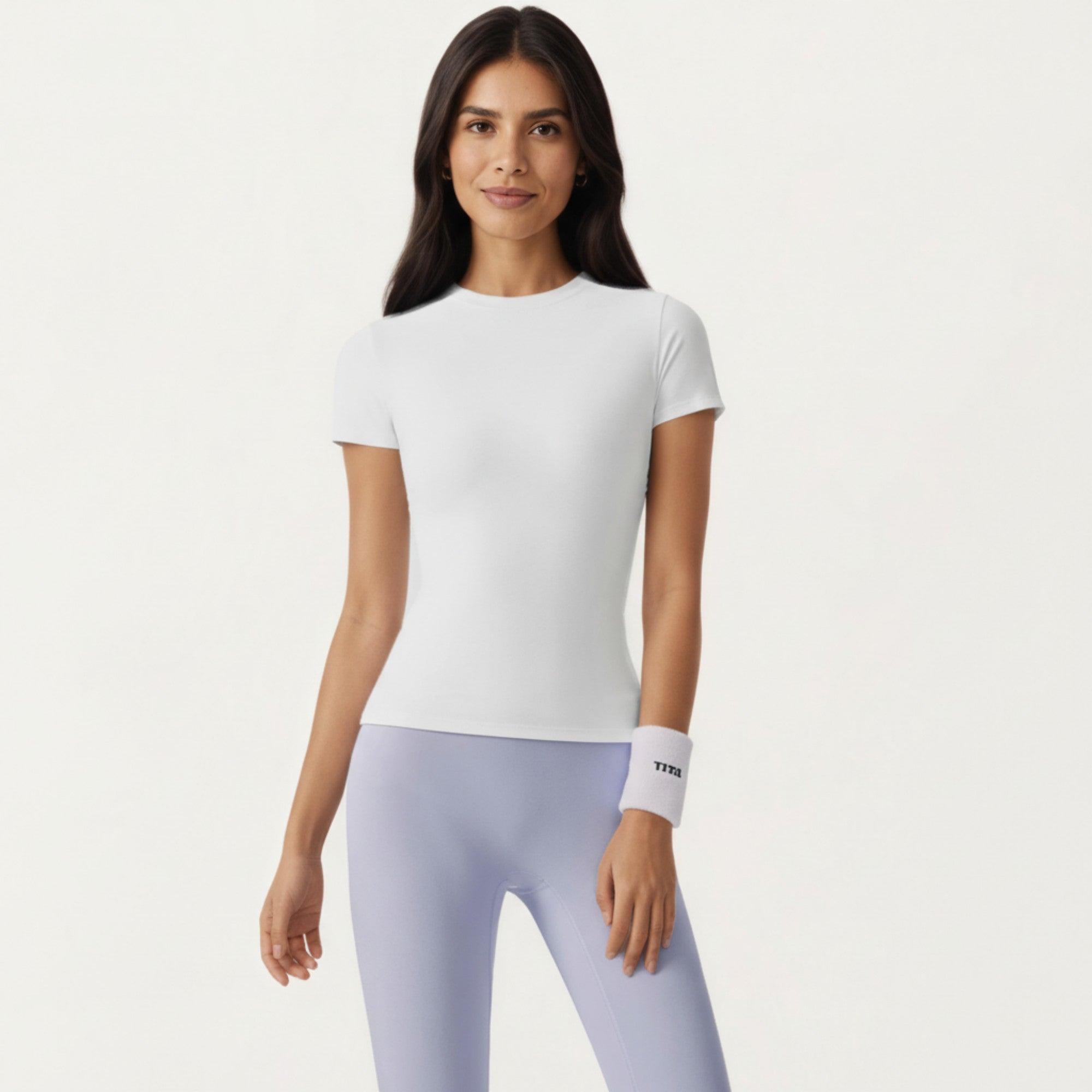 Anna-Kaci Active Women's Short Sleeve Fitted Active T Shirt with Crew Neck and Stretch Performance Fabric