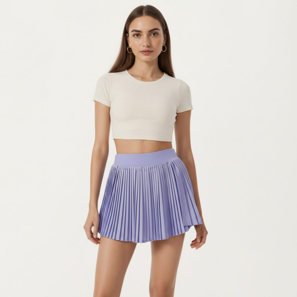 Anna-Kaci Active Women's Short Sleeve Cropped Top with Open Back Cutout and Stretch Fit