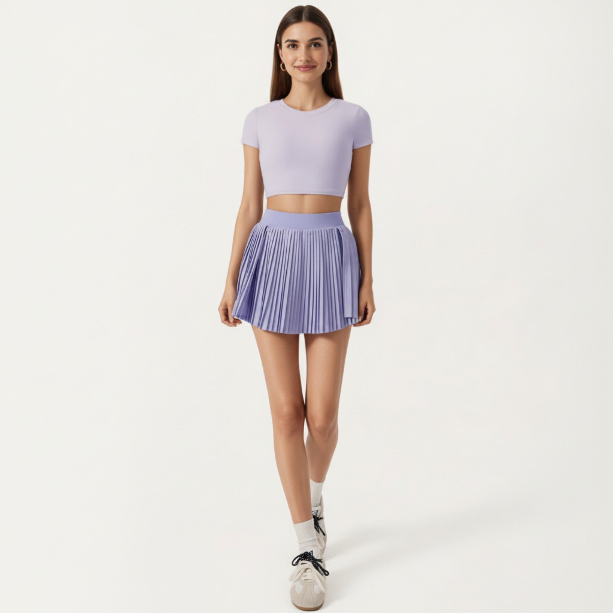 Anna-Kaci Active Women's Short Sleeve Cropped Top with Open Back Cutout and Stretch Fit