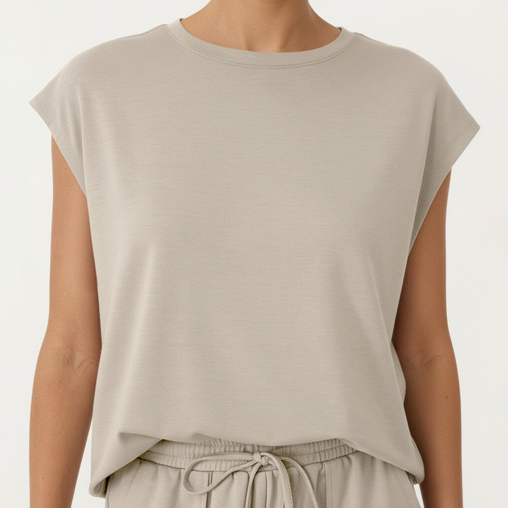 Anna-Kaci Short Sleeve Lounge Top and Shorts Set with Relaxed Fit