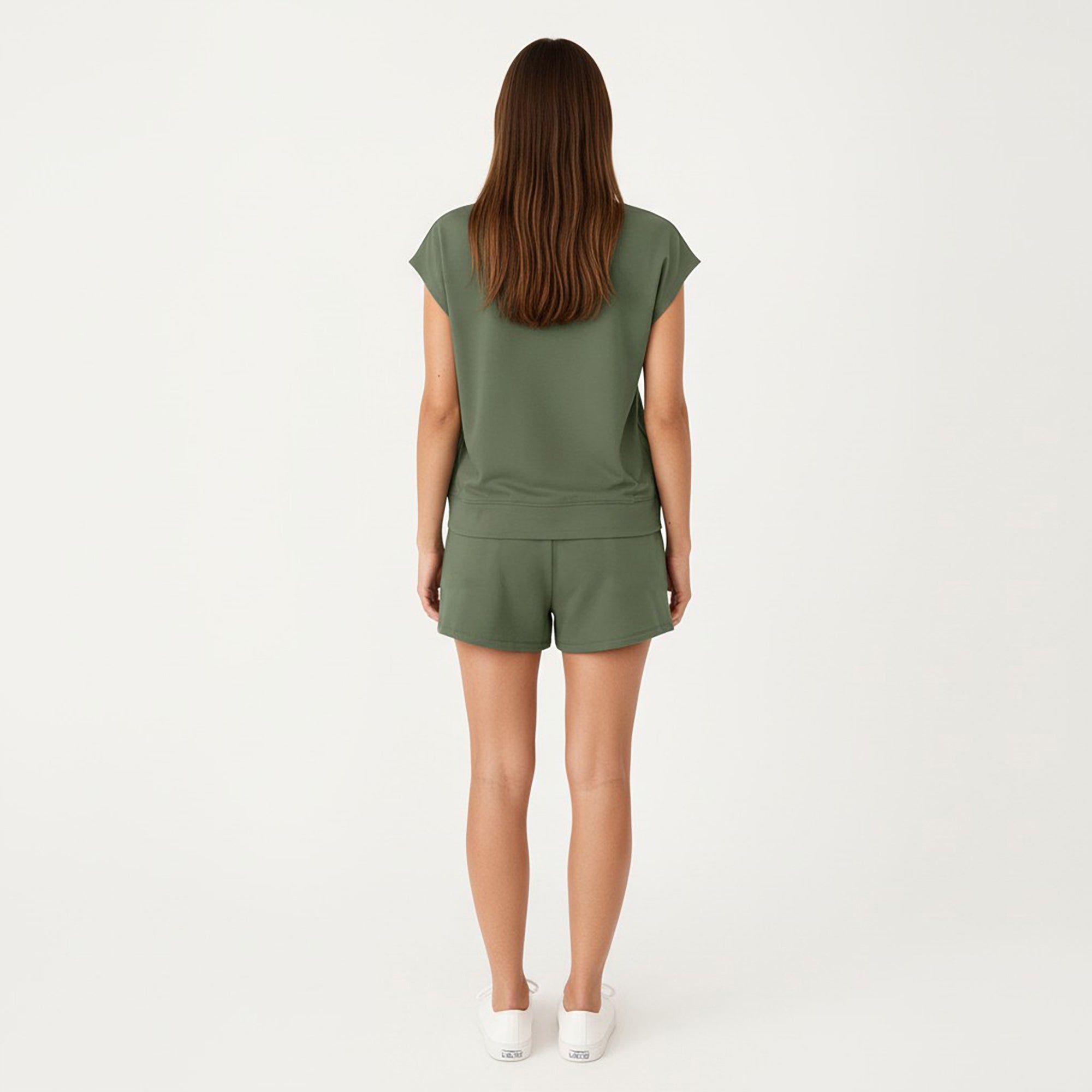 Anna-Kaci Short Sleeve Lounge Top and Shorts Set with Relaxed Fit
