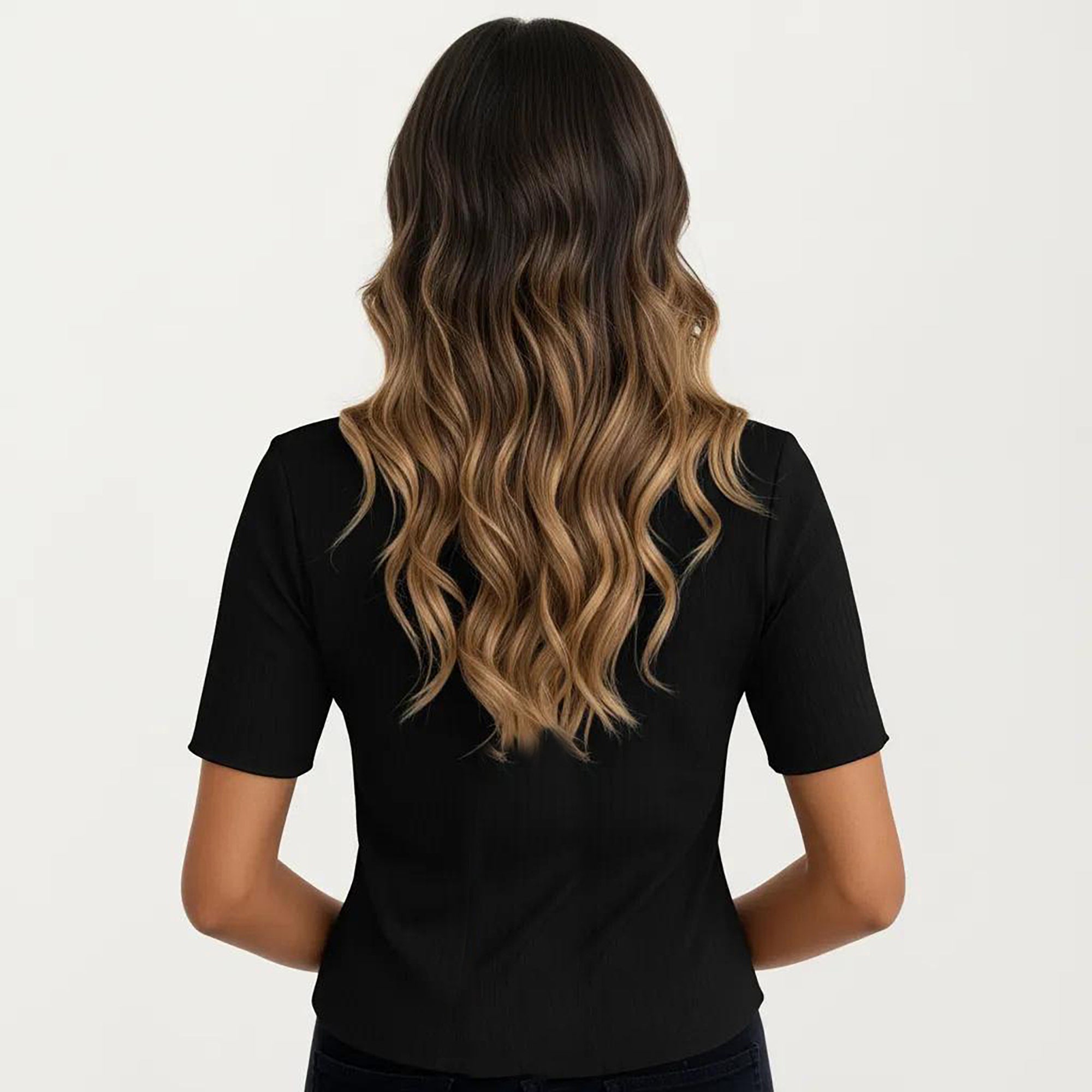 Anna-Kaci Women's Short Sleeve Ribbed Knit Top with Contrast Trim Button Front and Rounded Neckline