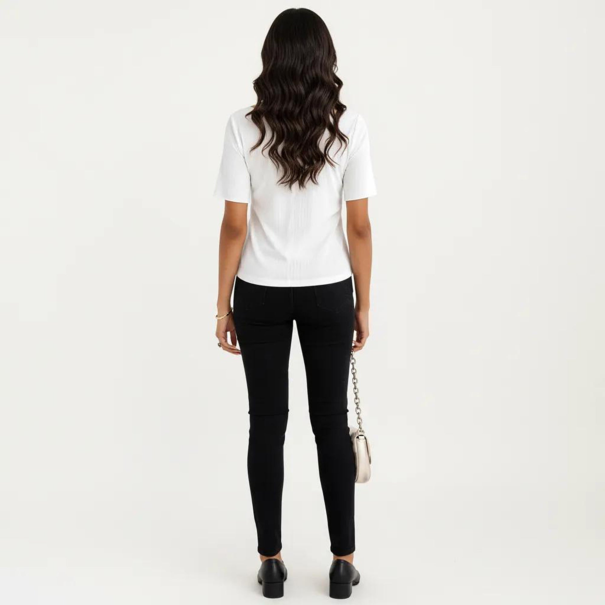 Anna-Kaci Women's Short Sleeve Ribbed Knit Top with Contrast Trim Button Front and Rounded Neckline
