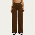 Anna-Kaci Women's Crossover Wide Leg Yoga Pants Stretch Athletic Lounge Workout Pants for Training Fitness