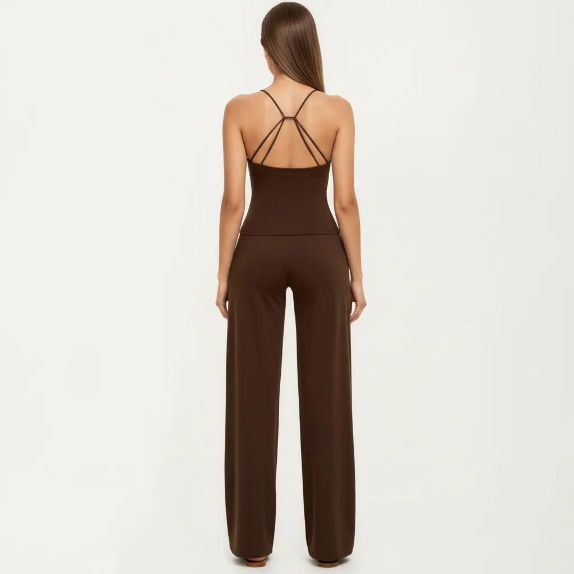 Anna-Kaci Women's Crossover Wide Leg Yoga Pants Stretch Athletic Lounge Workout Pants for Training Fitness