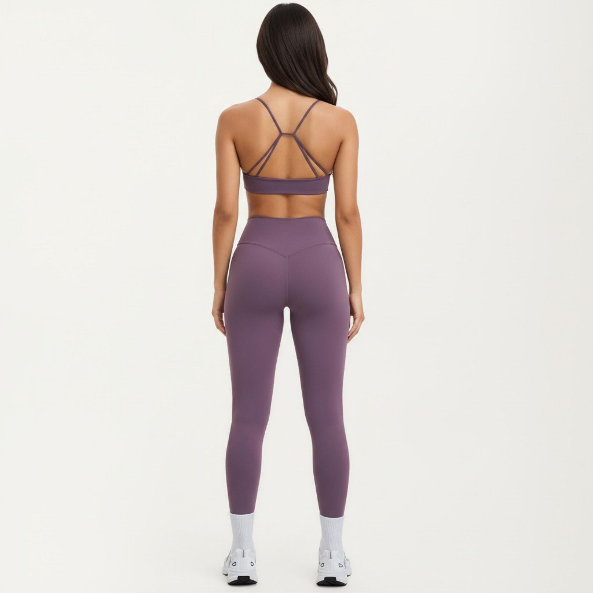 Anna-Kaci Women's High Waist Crossover Workout Leggings Stretch Athletic Yoga Pants for Training Fitness