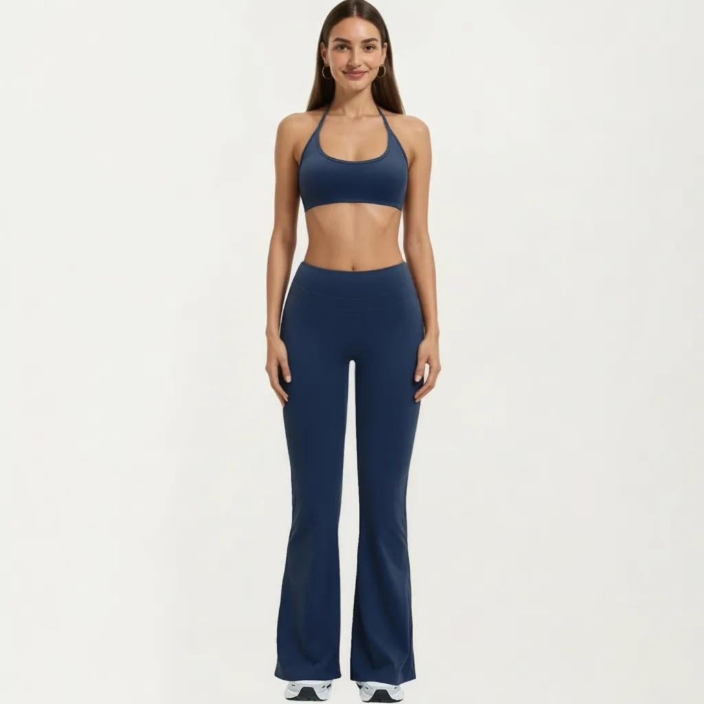 Anna-Kaci Women's High Waist Flare Yoga Pants Stretch Bootcut Workout Leggings for Training Running Lounge