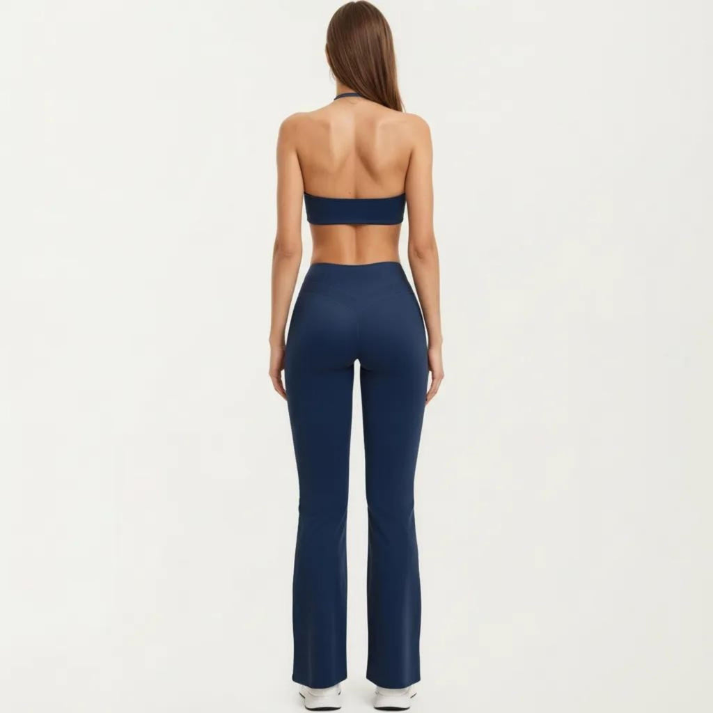 Anna-Kaci Women's High Waist Flare Yoga Pants Stretch Bootcut Workout Leggings for Training Running Lounge