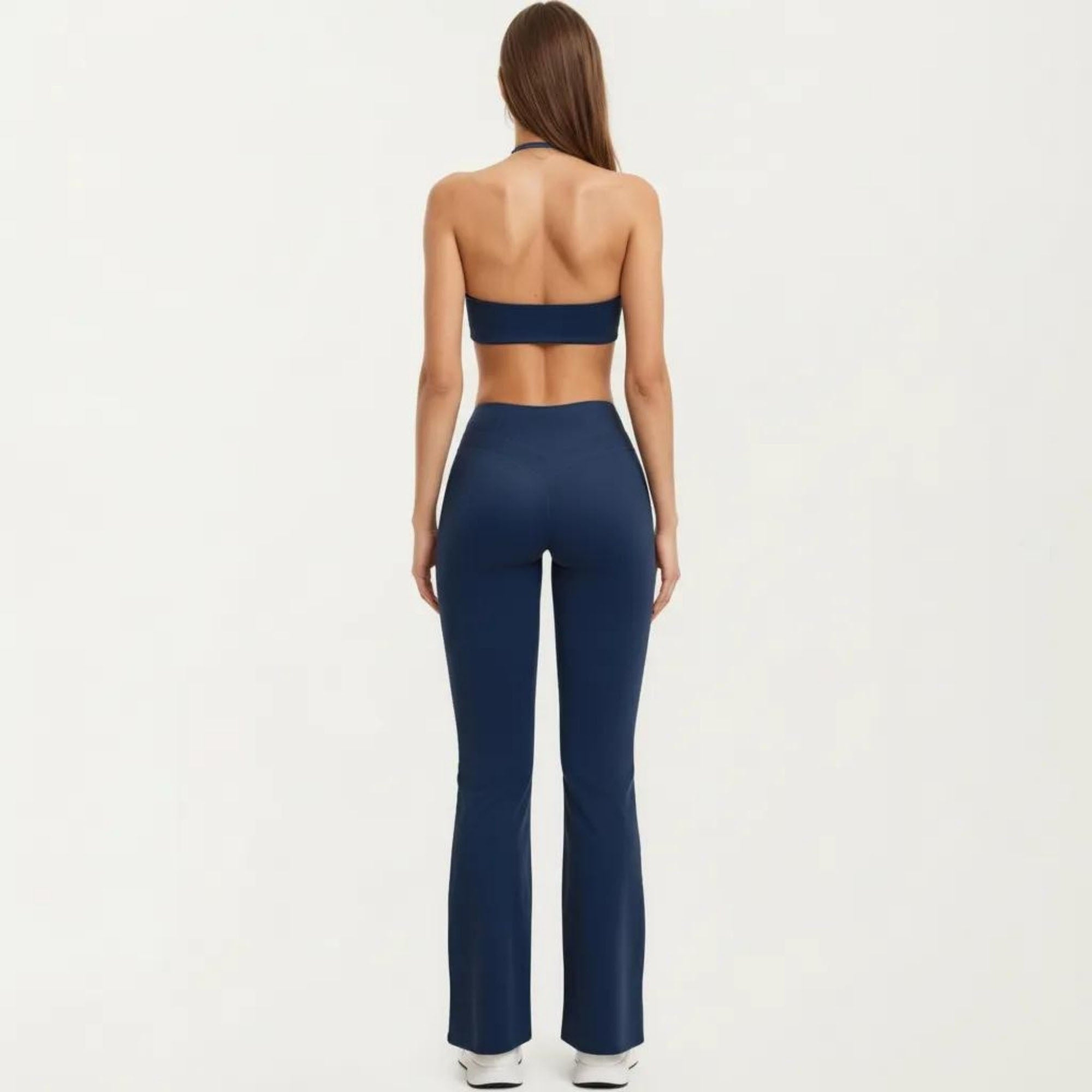Anna-Kaci Women's High Waist Flare Yoga Pants Stretch Bootcut Workout Leggings for Training Running Lounge