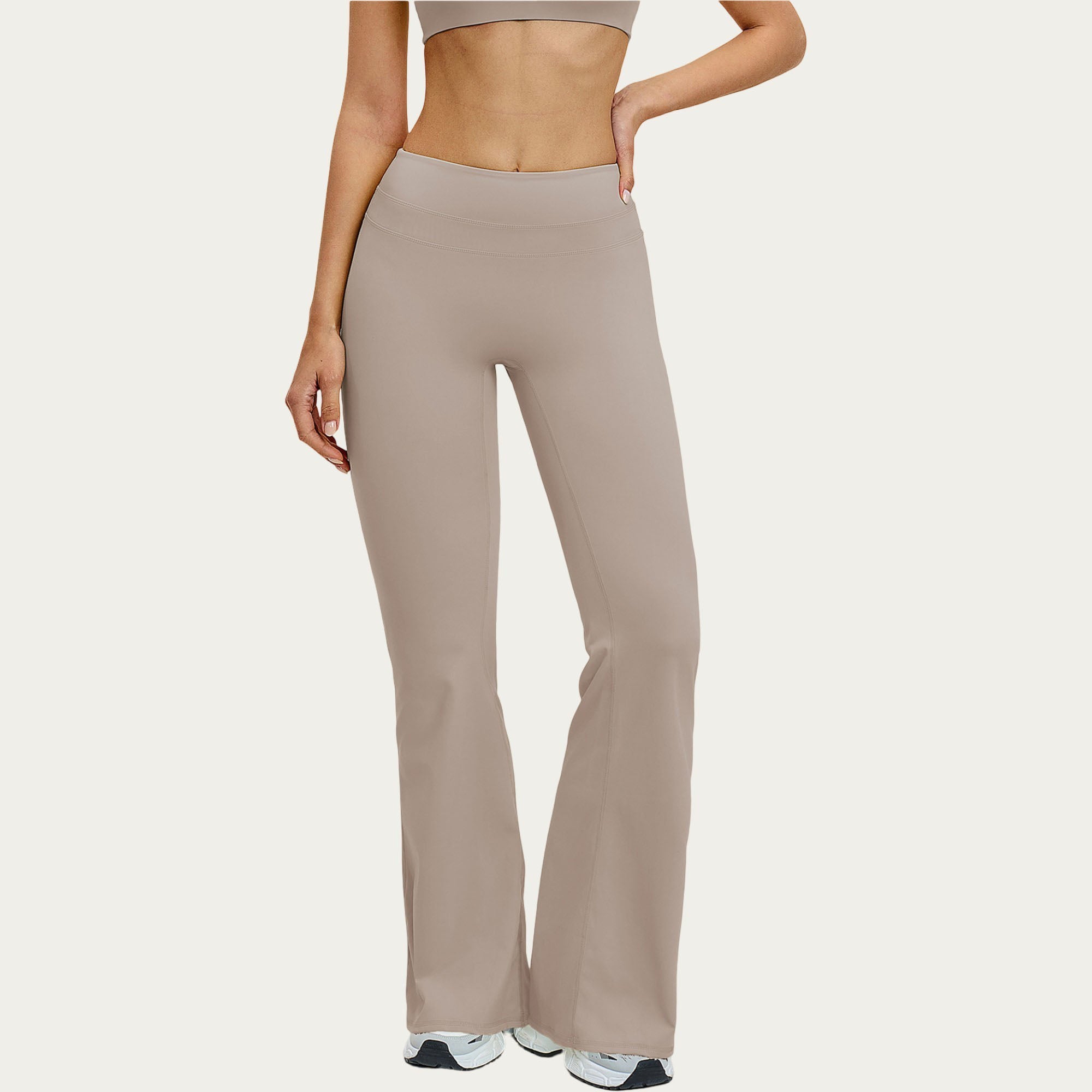 Anna-Kaci Women's High Waist Flare Yoga Pants Stretch Bootcut Workout Leggings for Training Running Lounge
