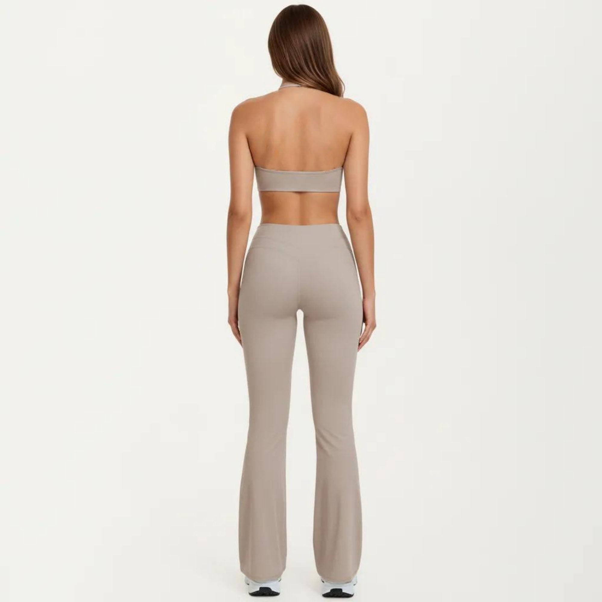 Anna-Kaci Women's High Waist Flare Yoga Pants Stretch Bootcut Workout Leggings for Training Running Lounge