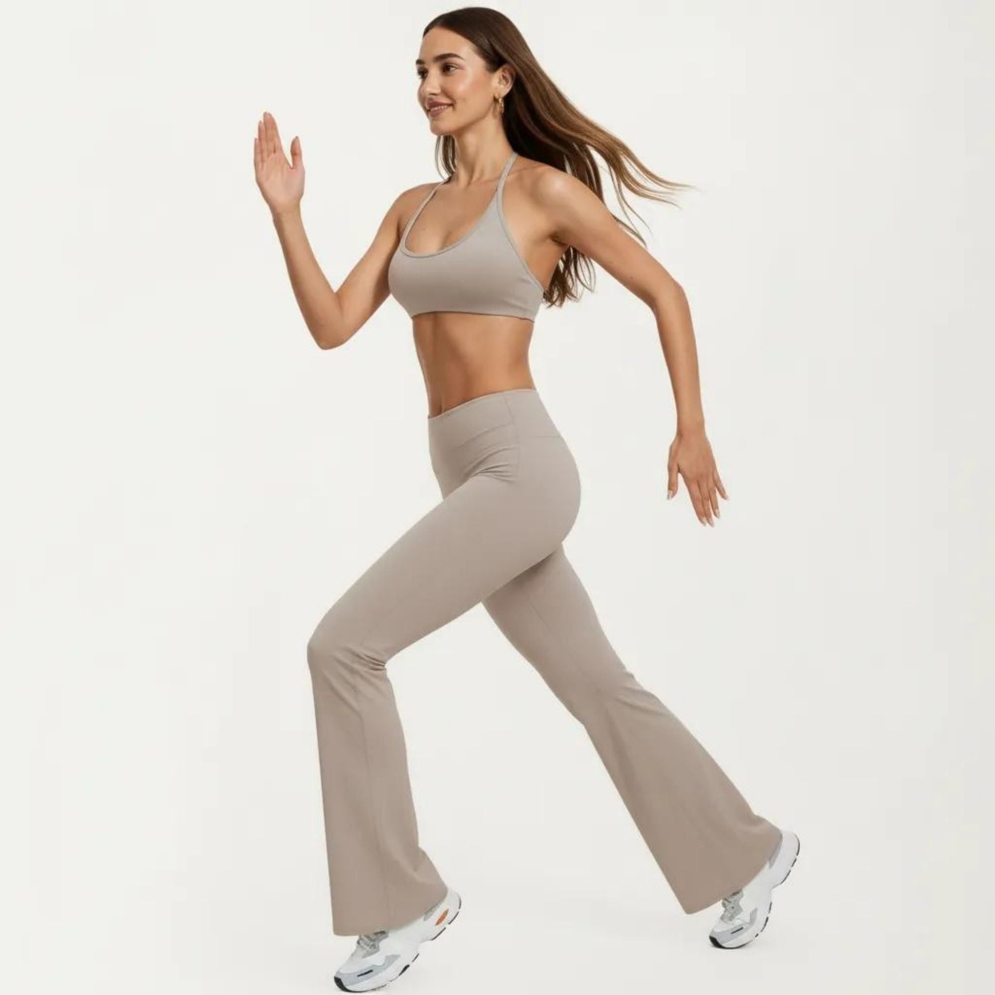 Anna-Kaci Women's High Waist Flare Yoga Pants Stretch Bootcut Workout Leggings for Training Running Lounge