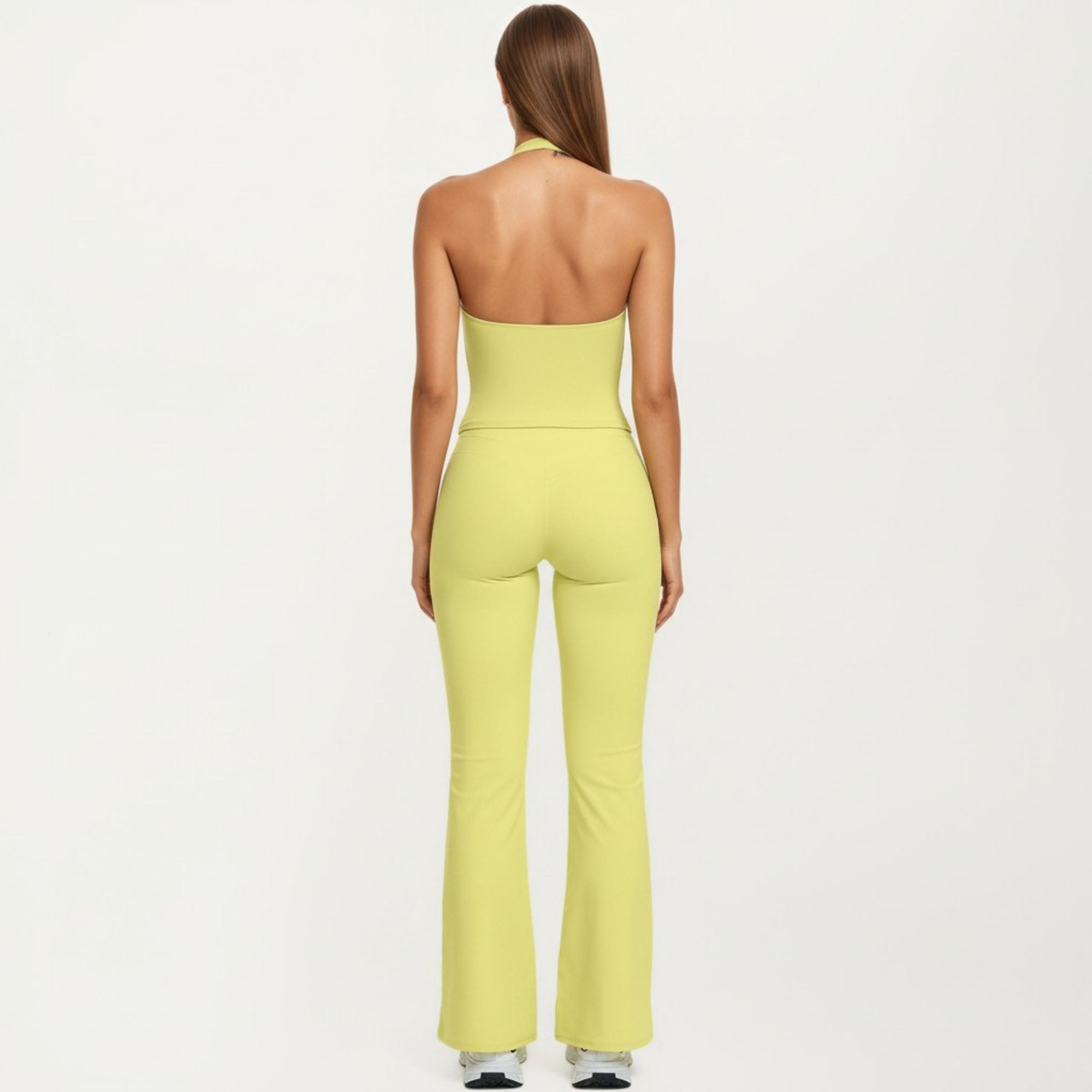 Anna-Kaci Women's High Waist Flare Yoga Pants Stretch Bootcut Workout Leggings for Training Running Lounge