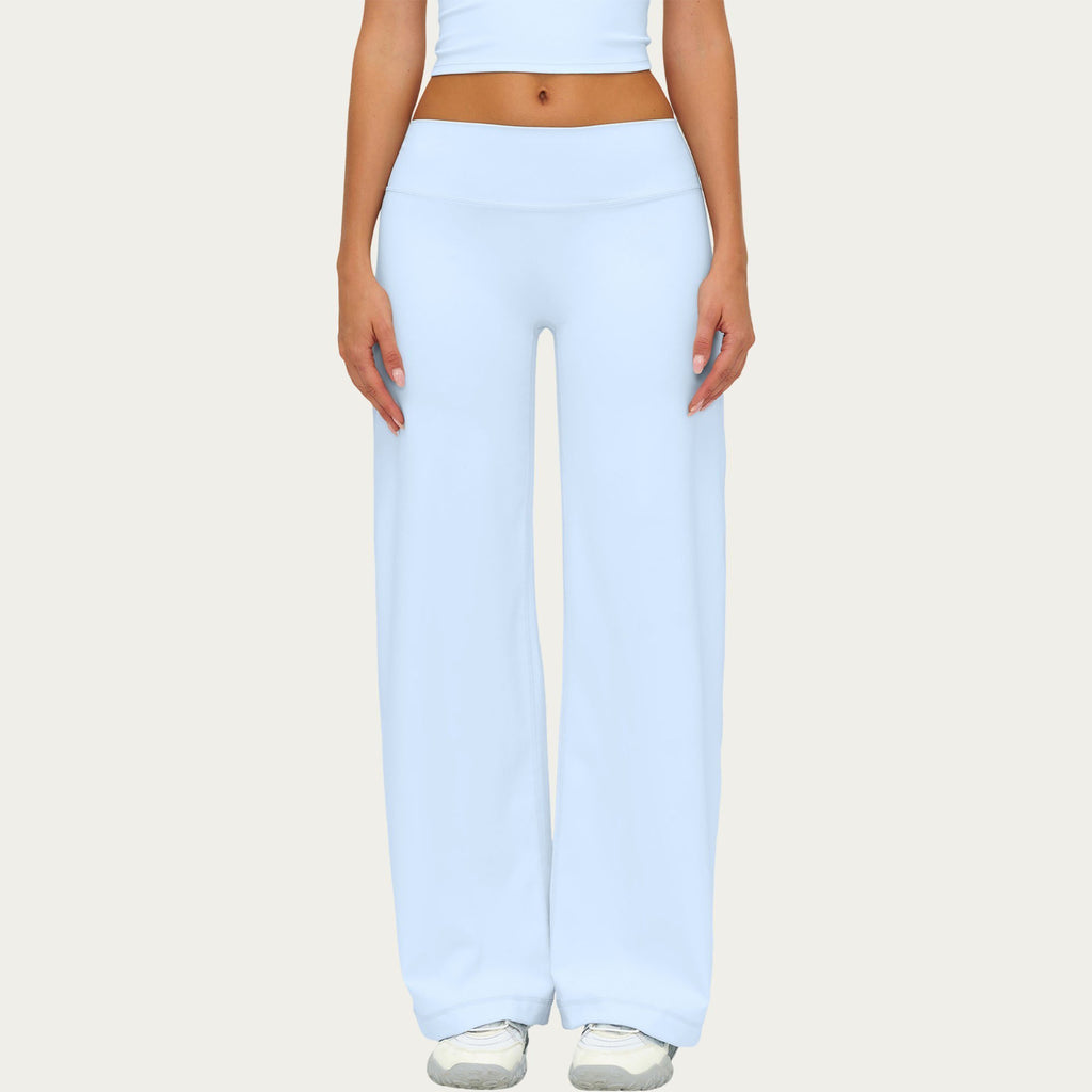 Anna-Kaci Women's High Waist Wide Leg Yoga Pants Stretch Lounge Workout Training Relaxed Athletic Pants