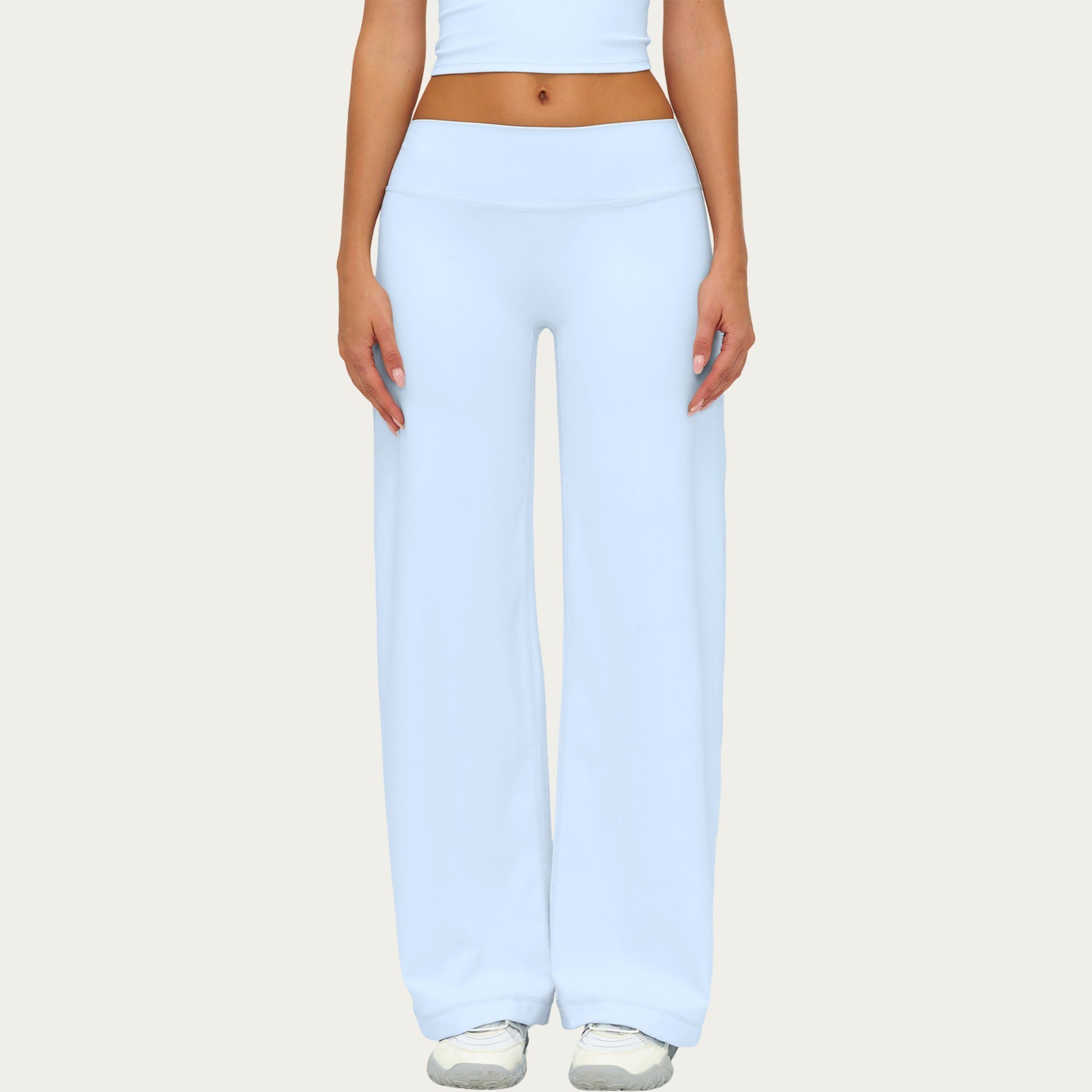 Anna-Kaci Women's High Waist Wide Leg Yoga Pants Stretch Lounge Workout Training Relaxed Athletic Pants