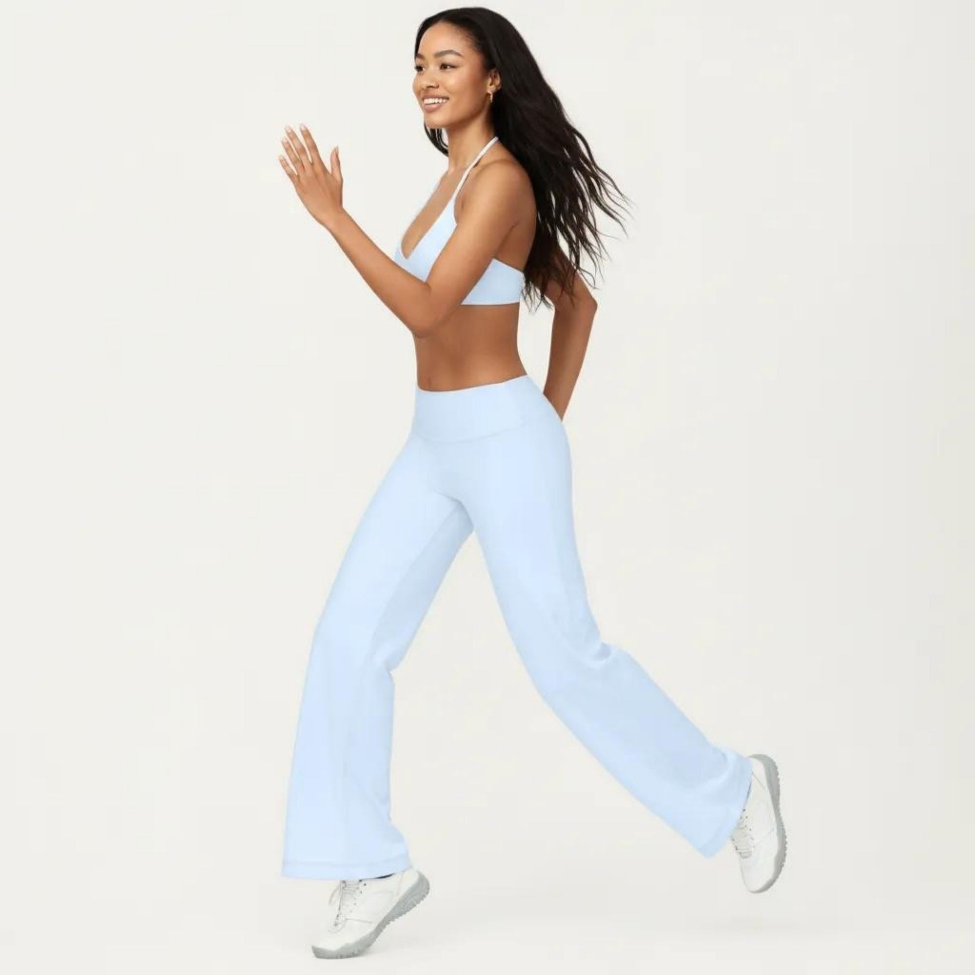 Anna-Kaci Women's High Waist Wide Leg Yoga Pants Stretch Lounge Workout Training Relaxed Athletic Pants