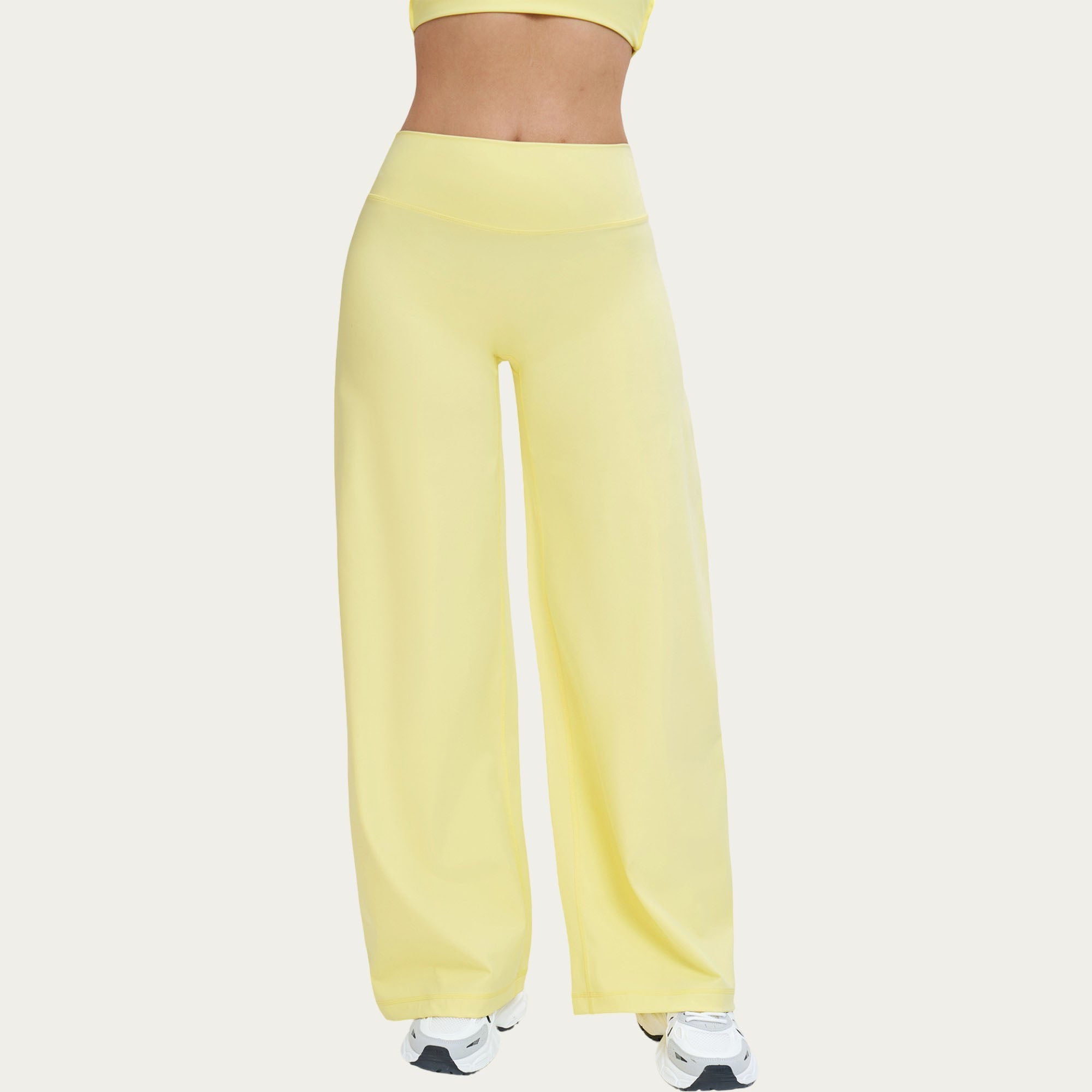 Anna-Kaci Women's High Waist Wide Leg Yoga Pants Stretch Lounge Workout Training Relaxed Athletic Pants