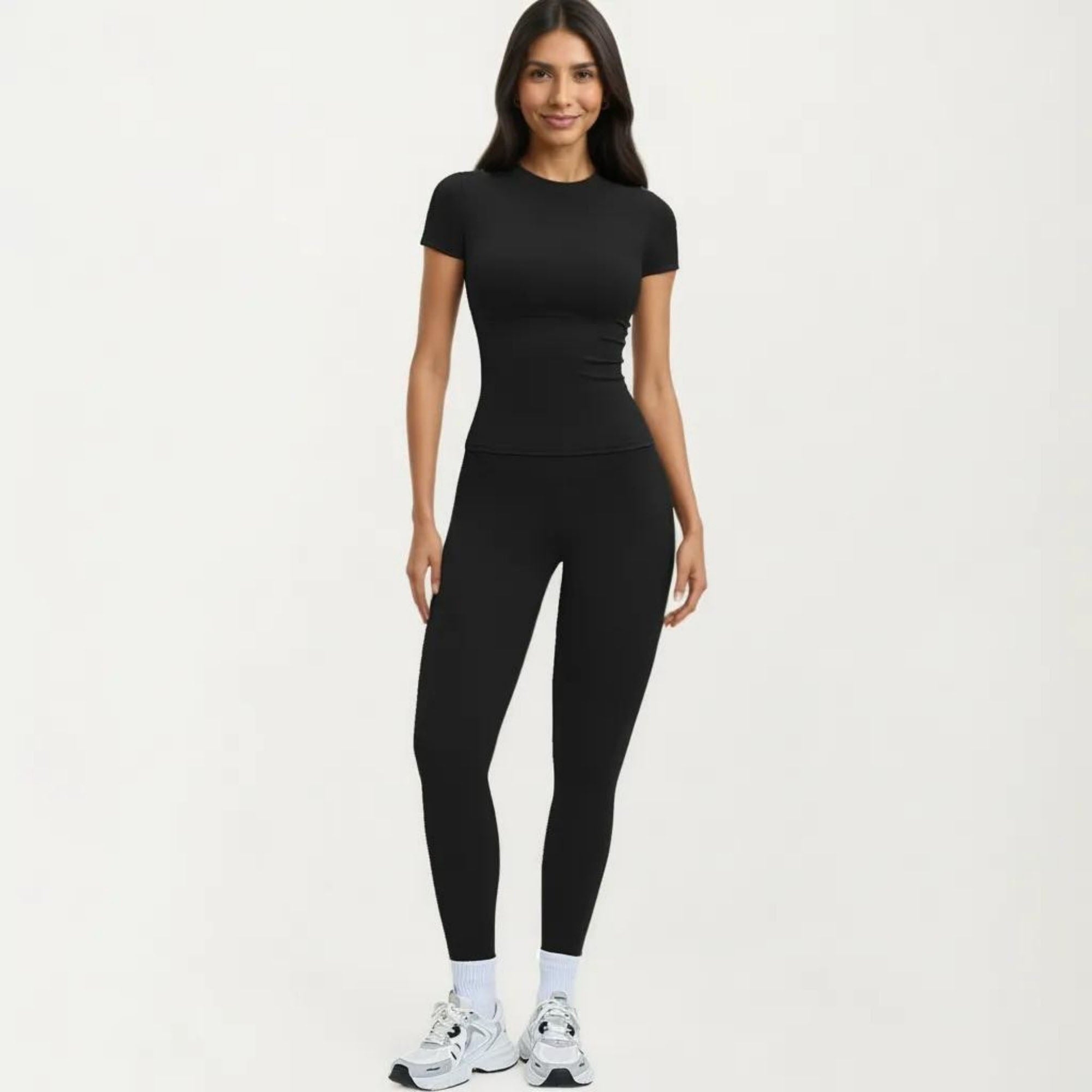 Anna-Kaci Women's Athletic Leggings with High Waist Stretch Support Workout Yoga Running Training Pants
