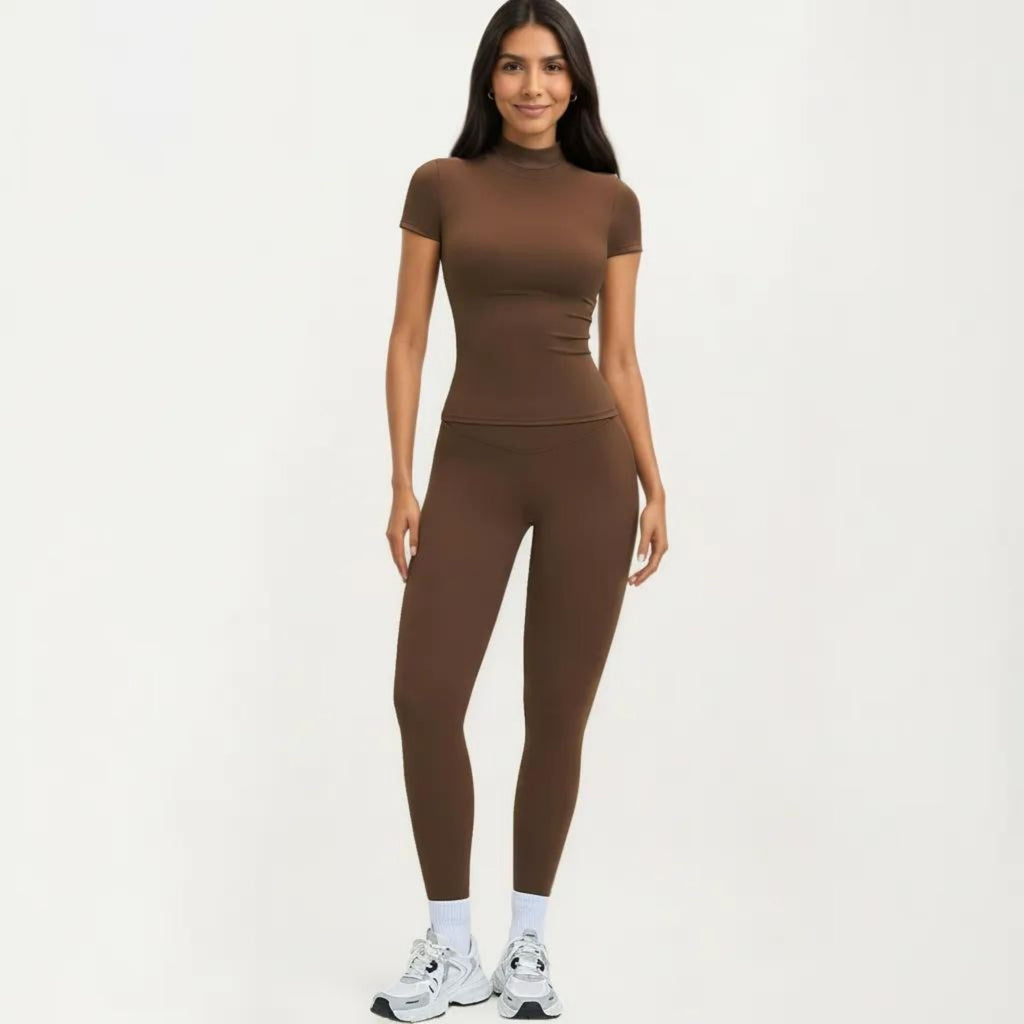 Anna-Kaci Women's Athletic Leggings with High Waist Stretch Support Workout Yoga Running Training Pants