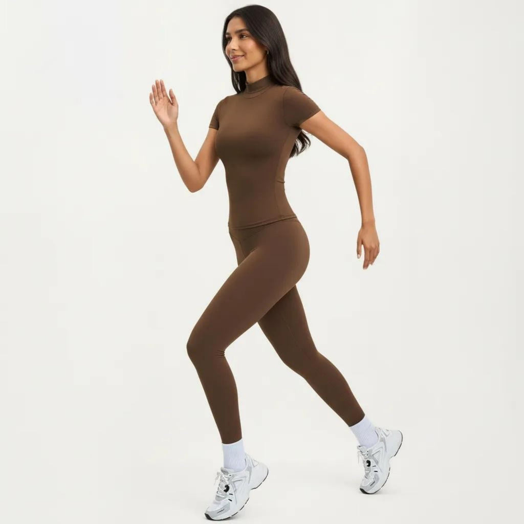 Anna-Kaci Women's Athletic Leggings with High Waist Stretch Support Workout Yoga Running Training Pants