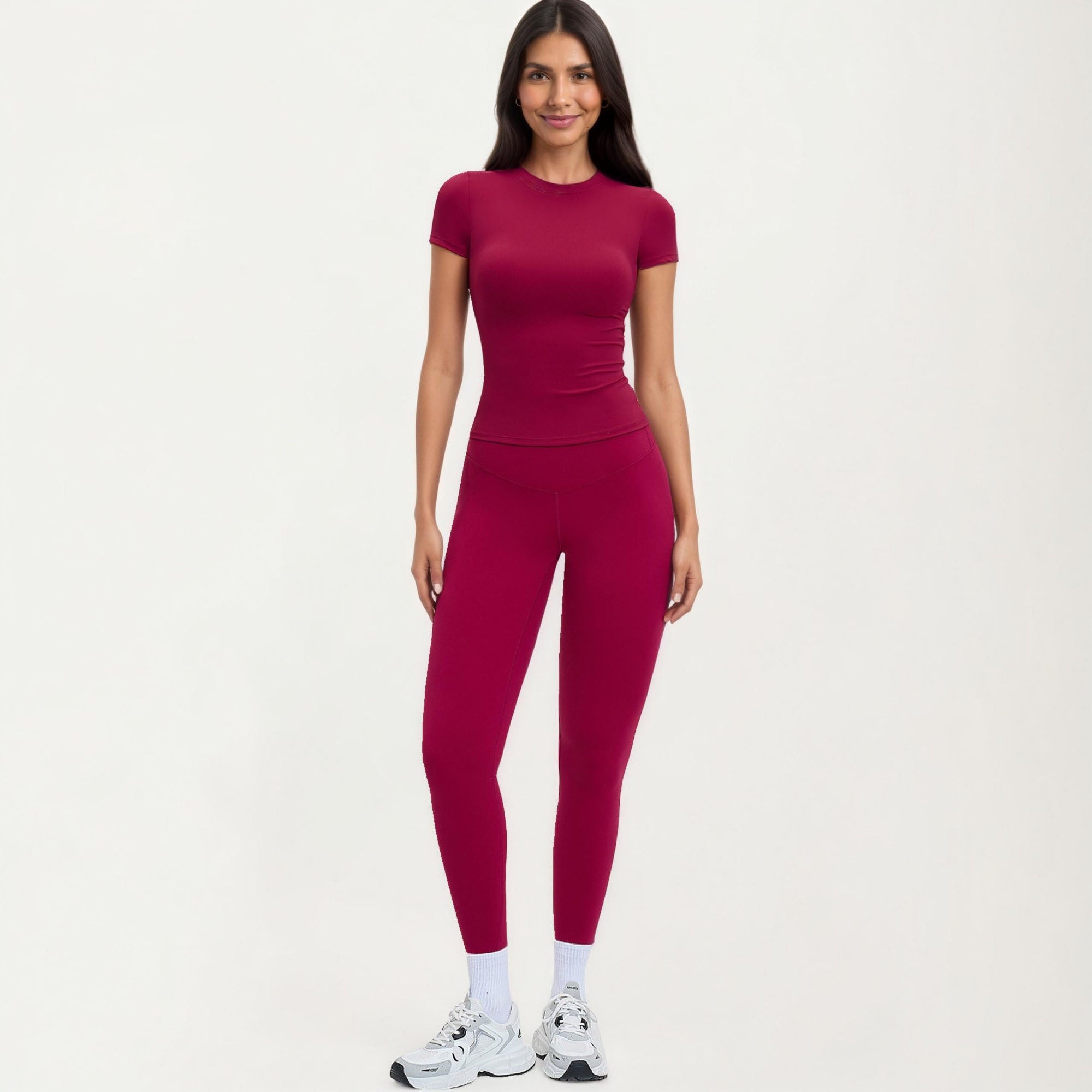 Anna-Kaci Women's Athletic Leggings with High Waist Stretch Support Workout Yoga Running Training Pants