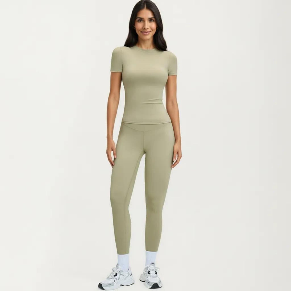 Anna-Kaci Women's Athletic Leggings with High Waist Stretch Support Workout Yoga Running Training Pants