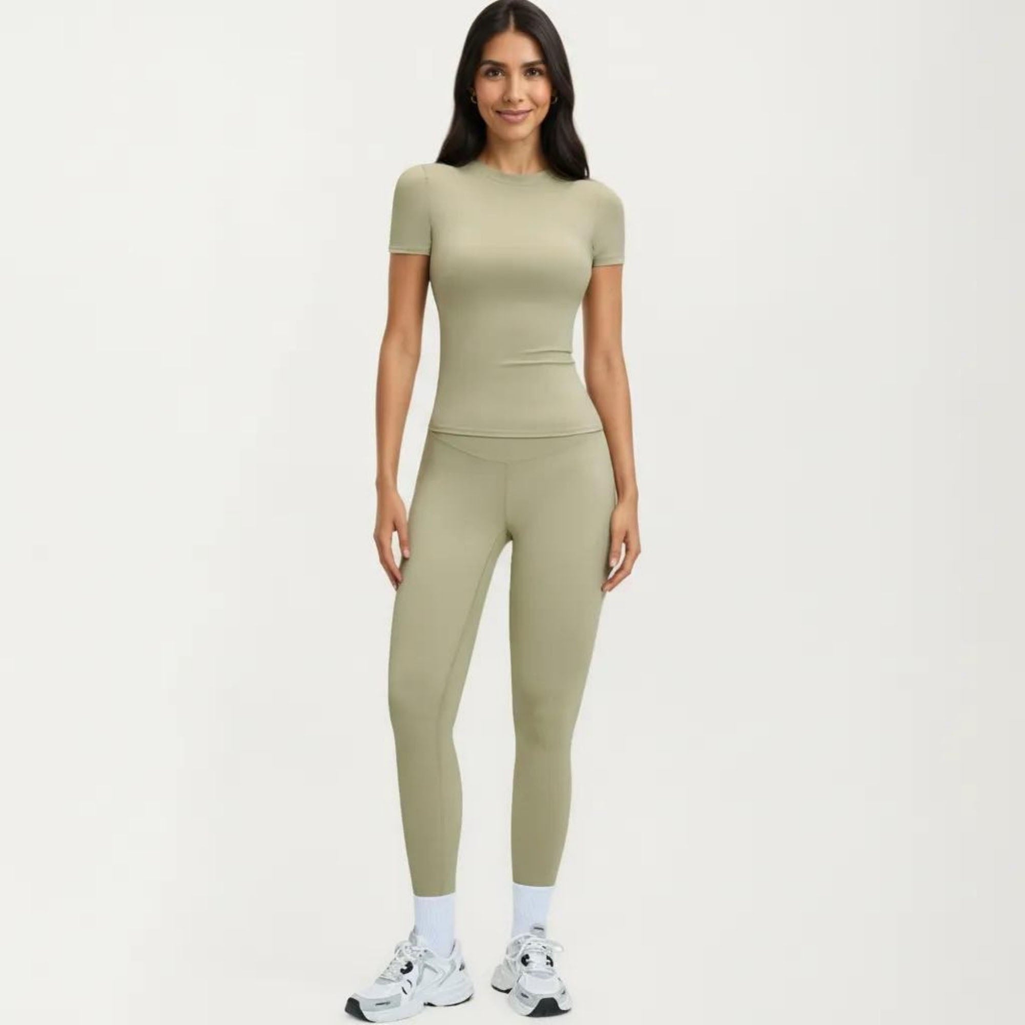 Anna-Kaci Women's Athletic Leggings with High Waist Stretch Support Workout Yoga Running Training Pants