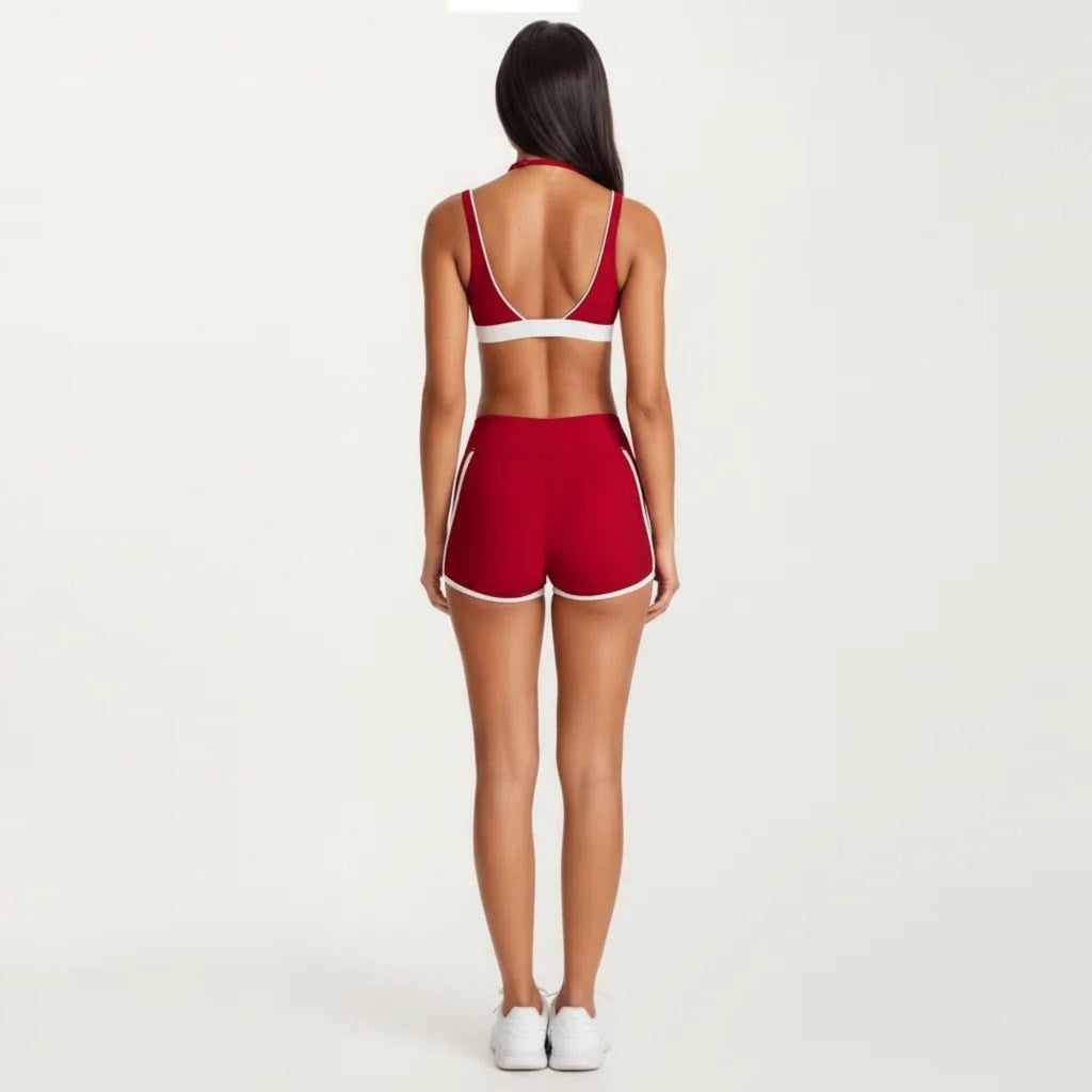 Anna-Kaci Women's High Waist Athletic Shorts with Side Pocket Stretch Workout Running Yoga Training Shorts