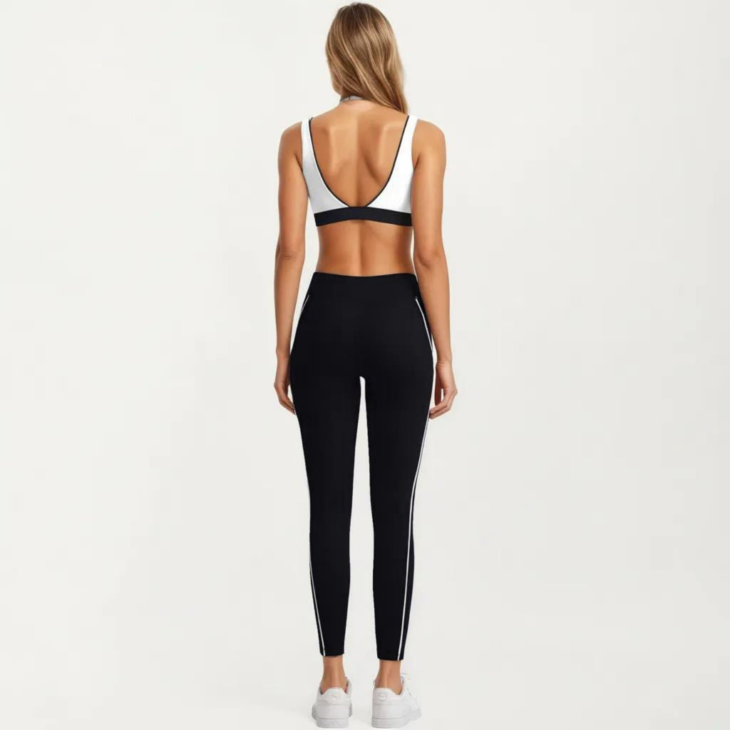 Anna-Kaci Women's Athletic Leggings with Side Pocket Stretch Workout Running Yoga Pants for Training