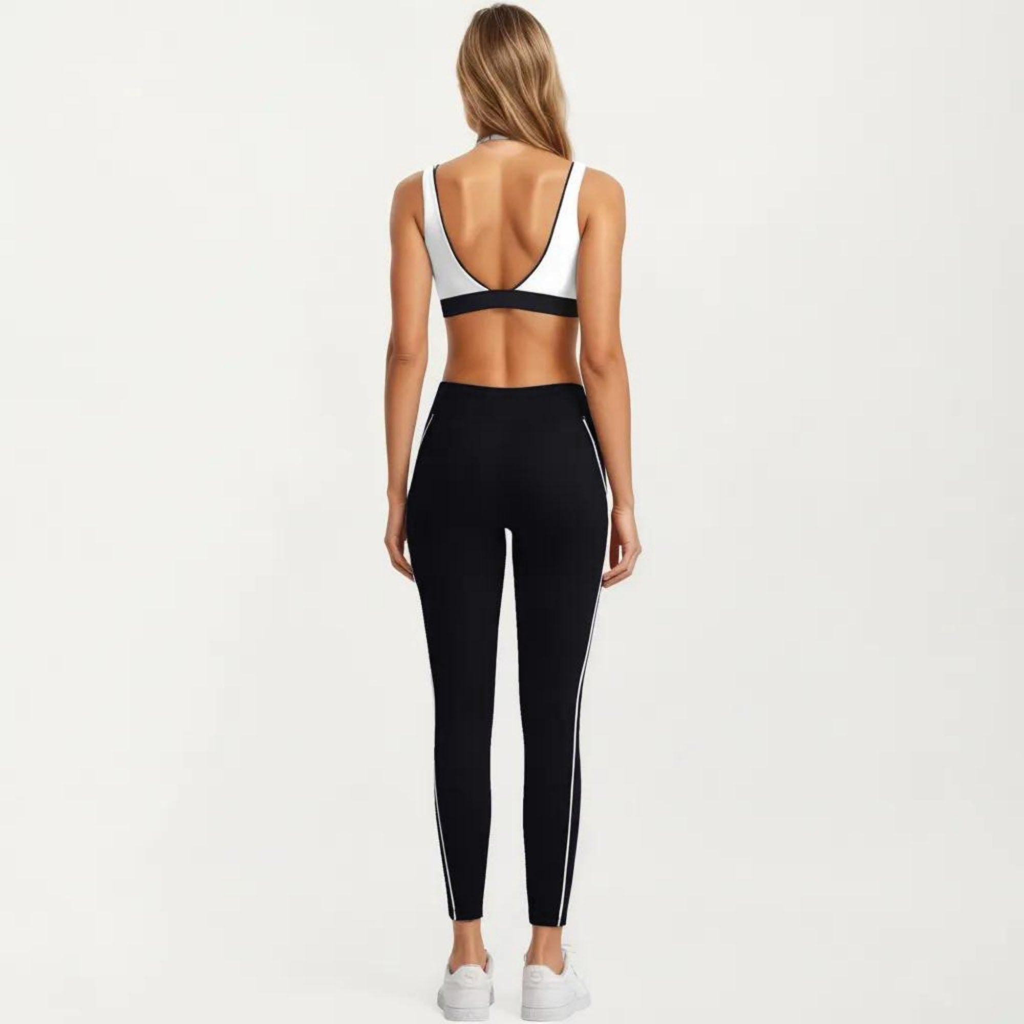 Anna-Kaci Women's Athletic Leggings with Side Pocket Stretch Workout Running Yoga Pants for Training