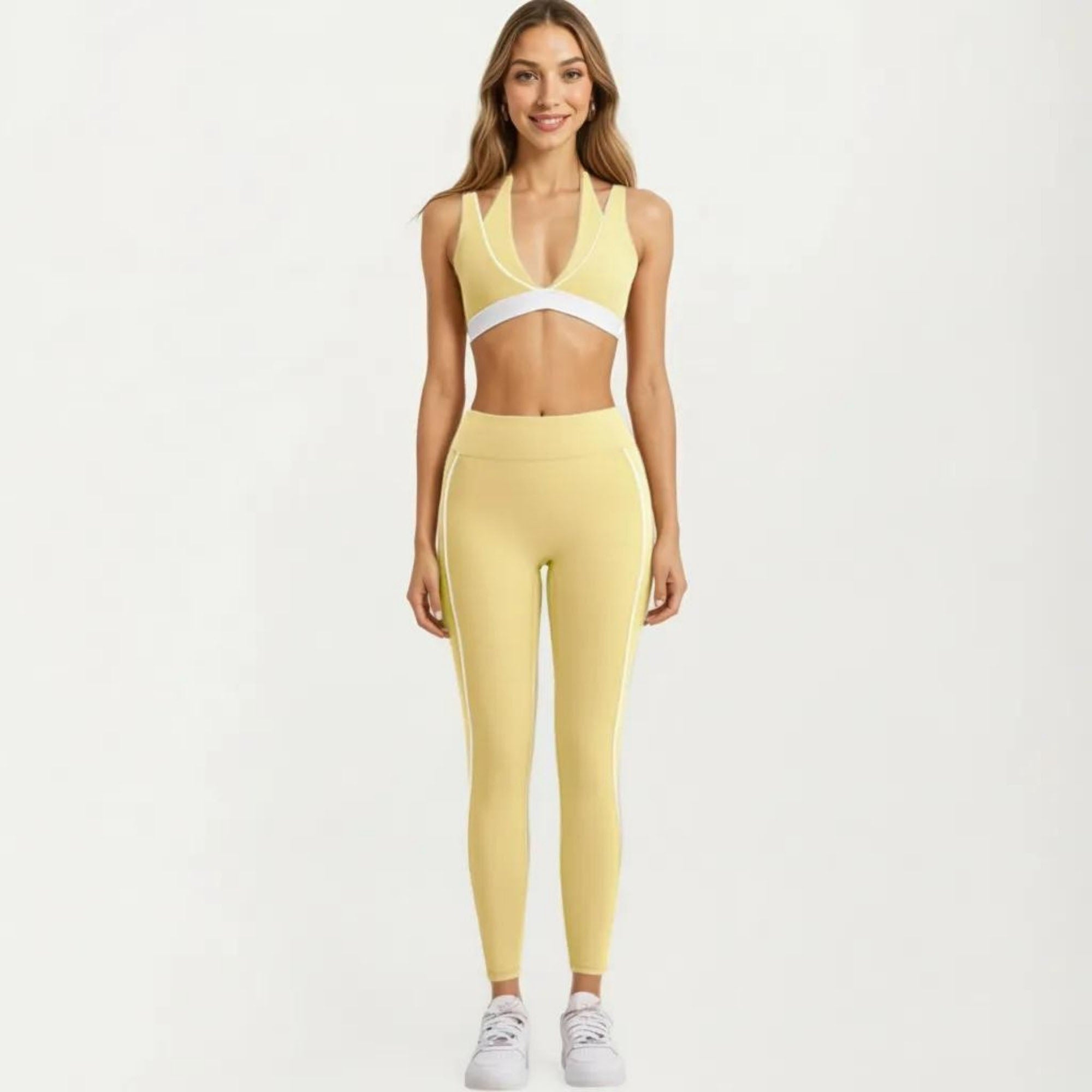 Anna-Kaci Women's Athletic Leggings with Side Pocket Stretch Workout Running Yoga Pants for Training