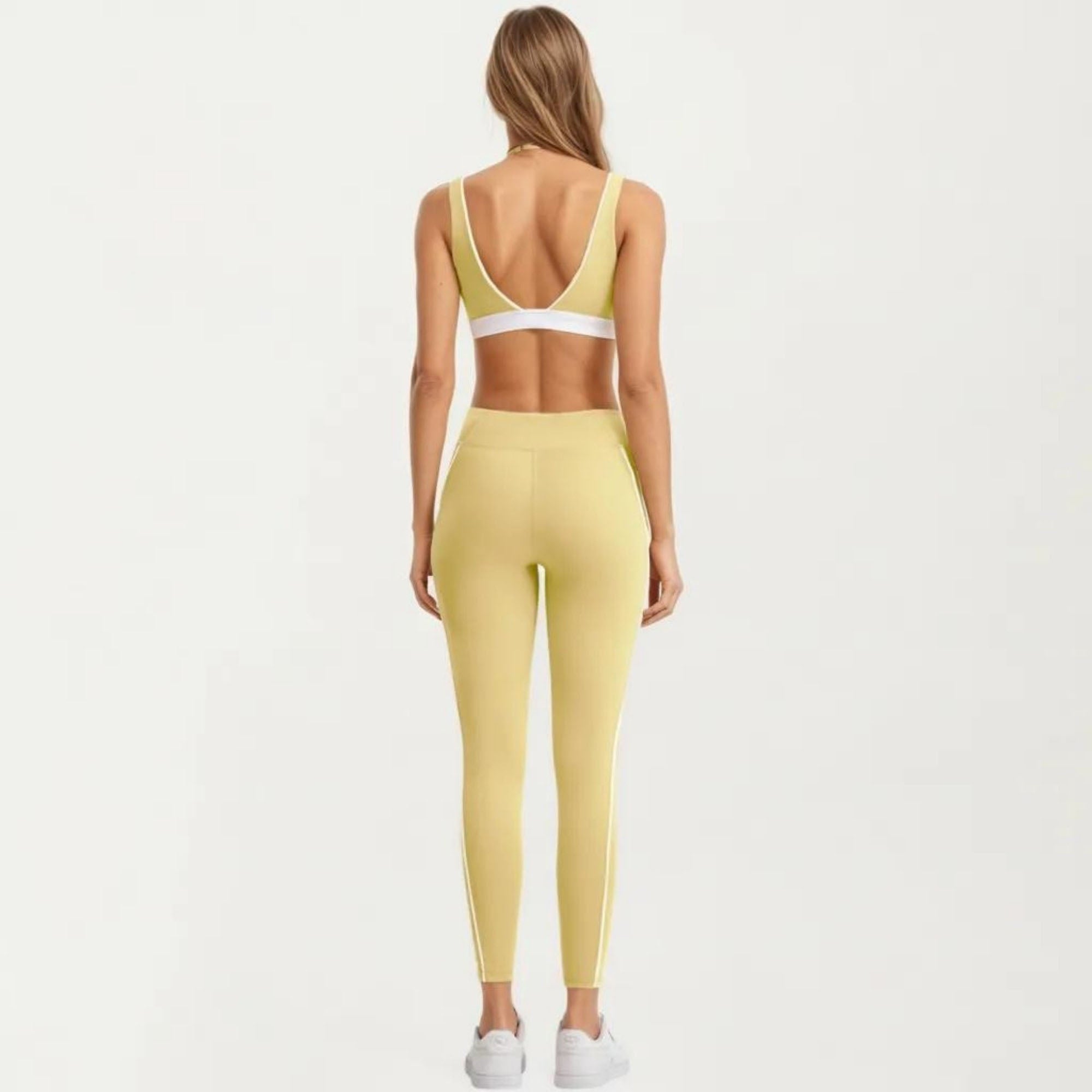 Anna-Kaci Women's Athletic Leggings with Side Pocket Stretch Workout Running Yoga Pants for Training