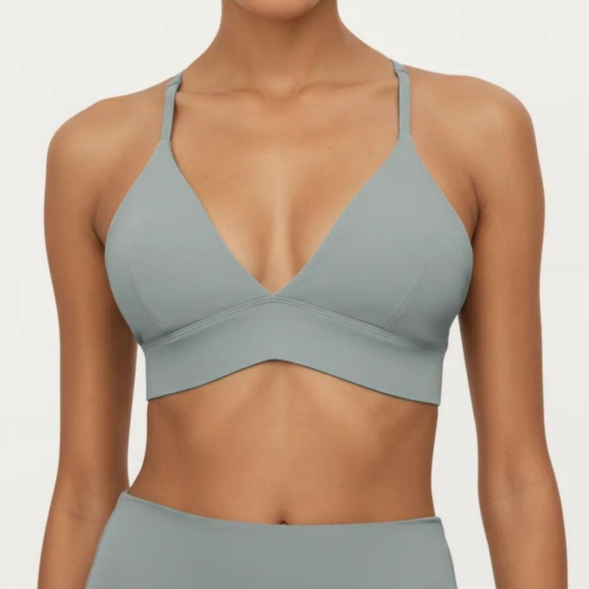 Anna-Kaci Women's Crisscross Back Sports Bra with Adjustable Straps Stretch Support Athletic Workout Bra