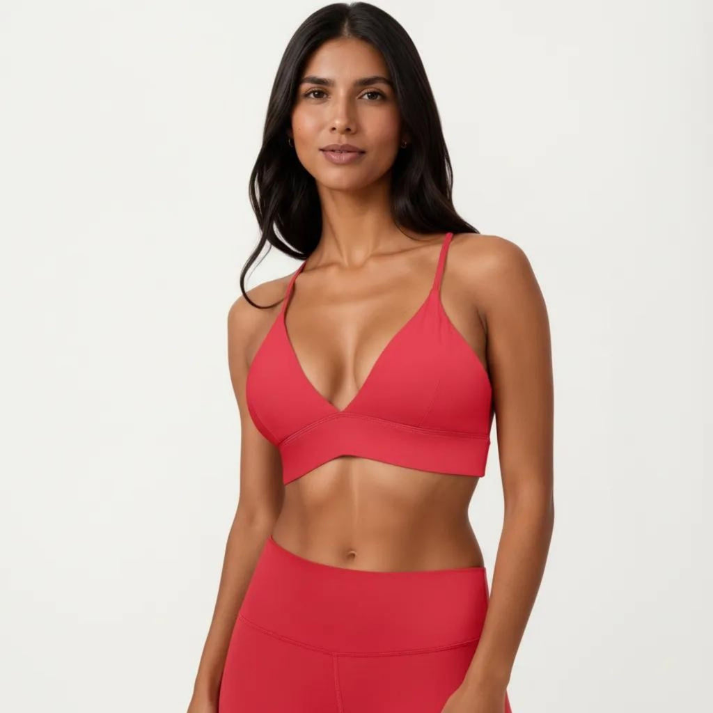 Anna-Kaci Women's Crisscross Back Sports Bra with Adjustable Straps Stretch Support Athletic Workout Bra