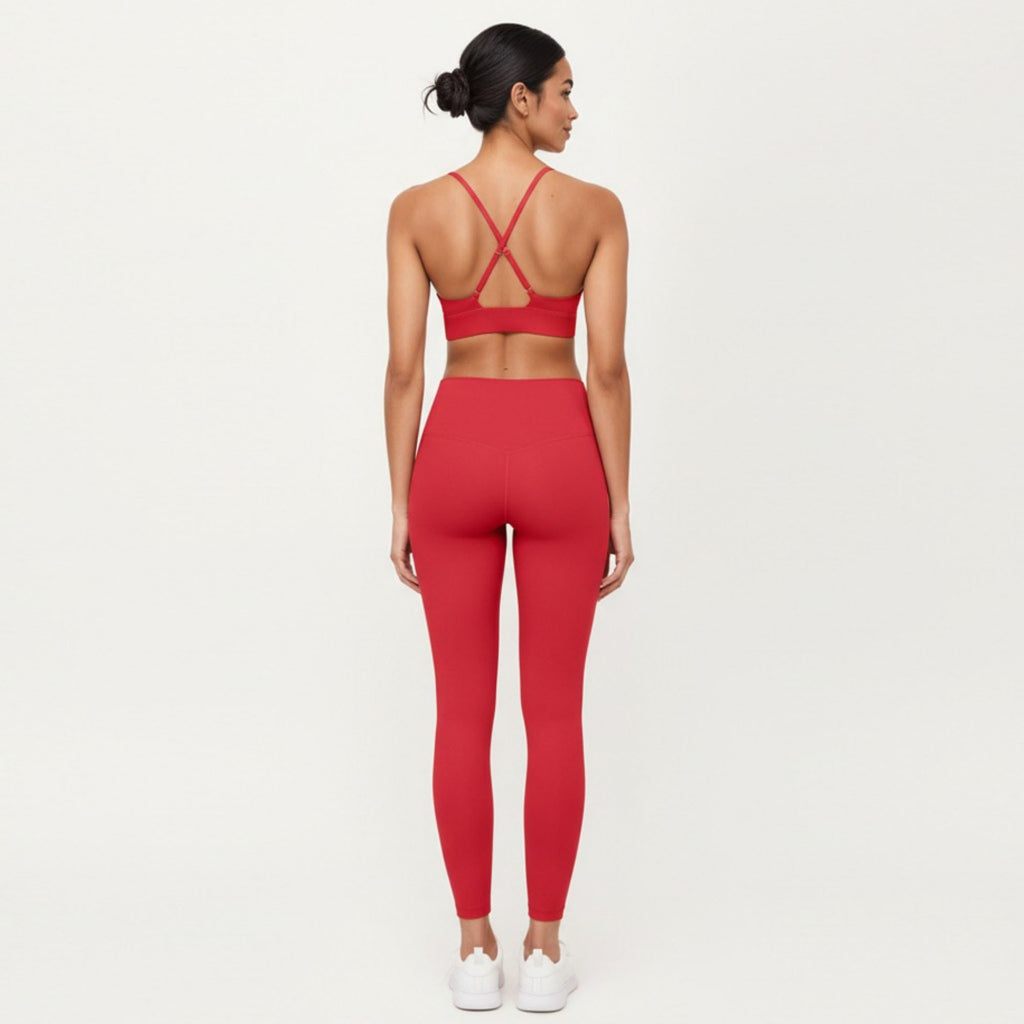 Anna-Kaci Women's Crisscross Back Sports Bra with Adjustable Straps Stretch Support Athletic Workout Bra